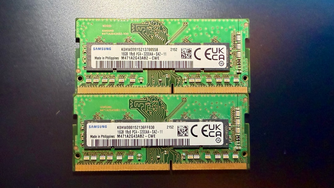 Samsung SODIMM 32GB Kit (2x16GB) DDR4 3200 Laptop Notebook RAM
