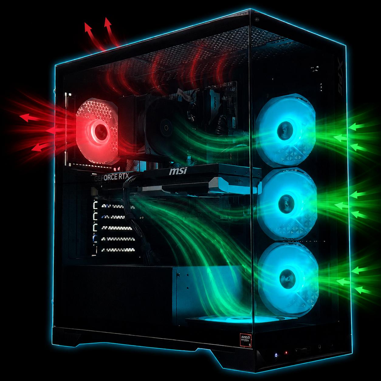 1080p/1440p gaming pc / RTX 5060 Ti / Ryzen 5 9600x / 16GB DDR5 / 1TB Storage / New build & Warranty