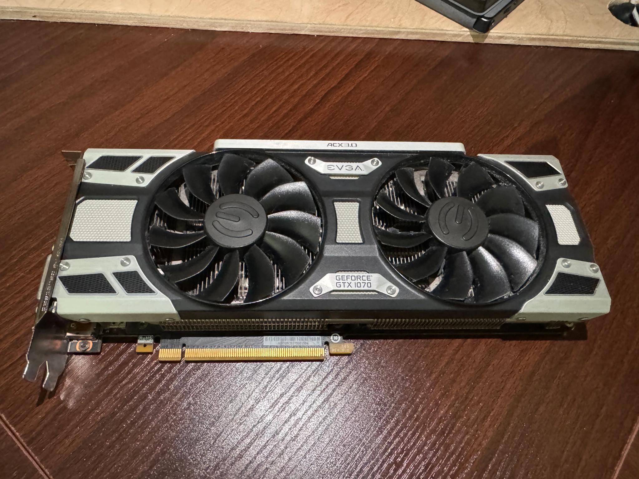 EVGA GTX 1070 Superclock - 8GB with ACX3.0 cooler