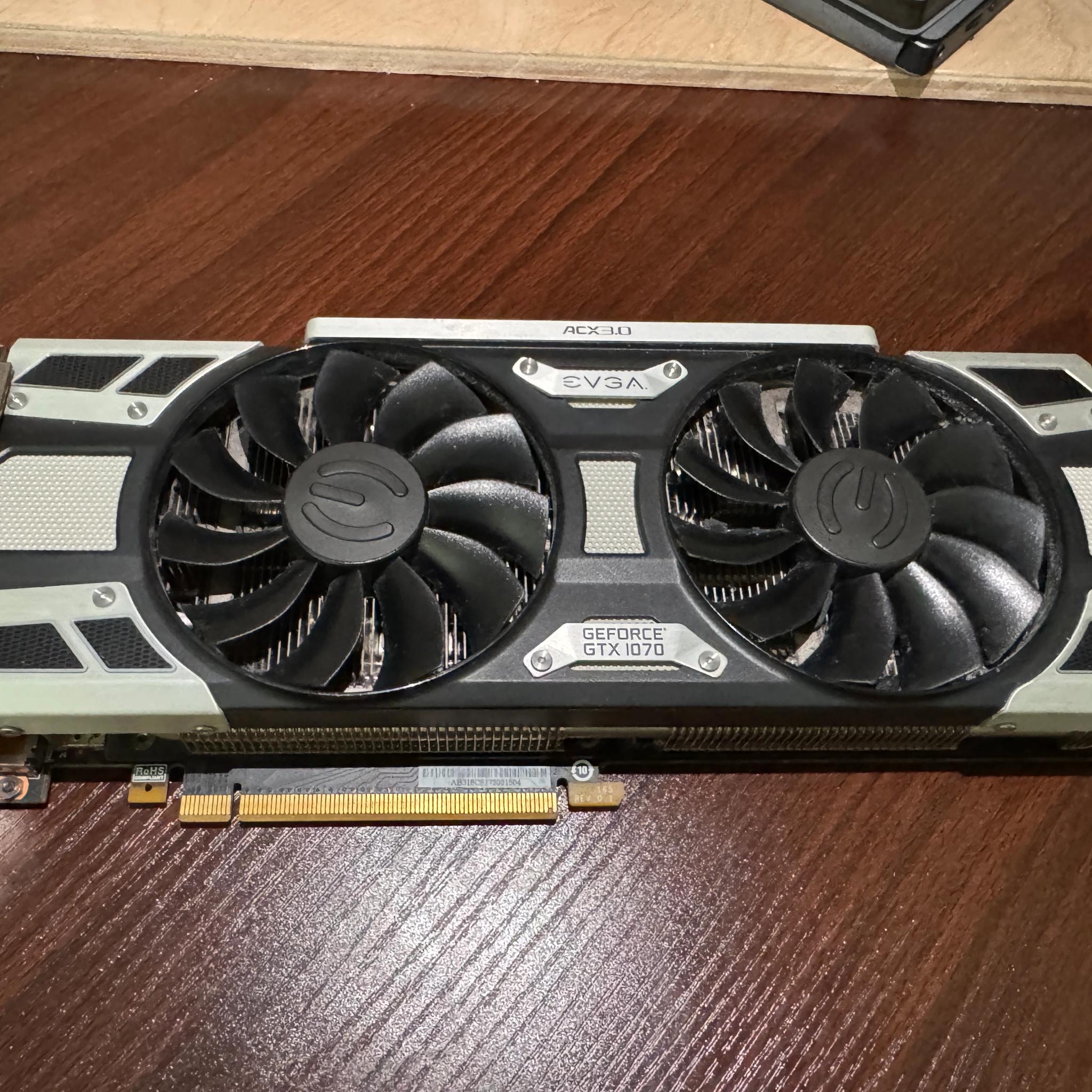 EVGA GTX 1070 Superclock - 8GB with ACX3.0 cooler