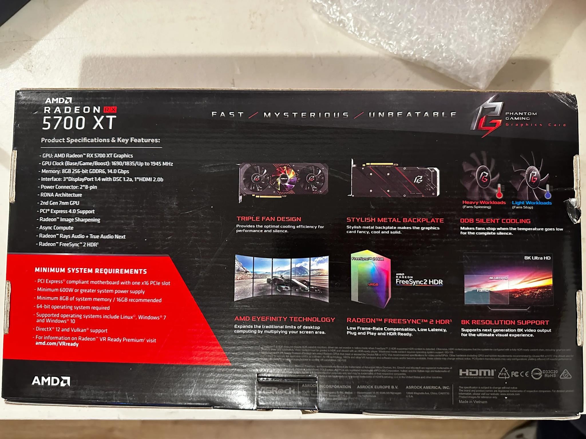 ASRock Phantom Gaming Radeon 5700XT