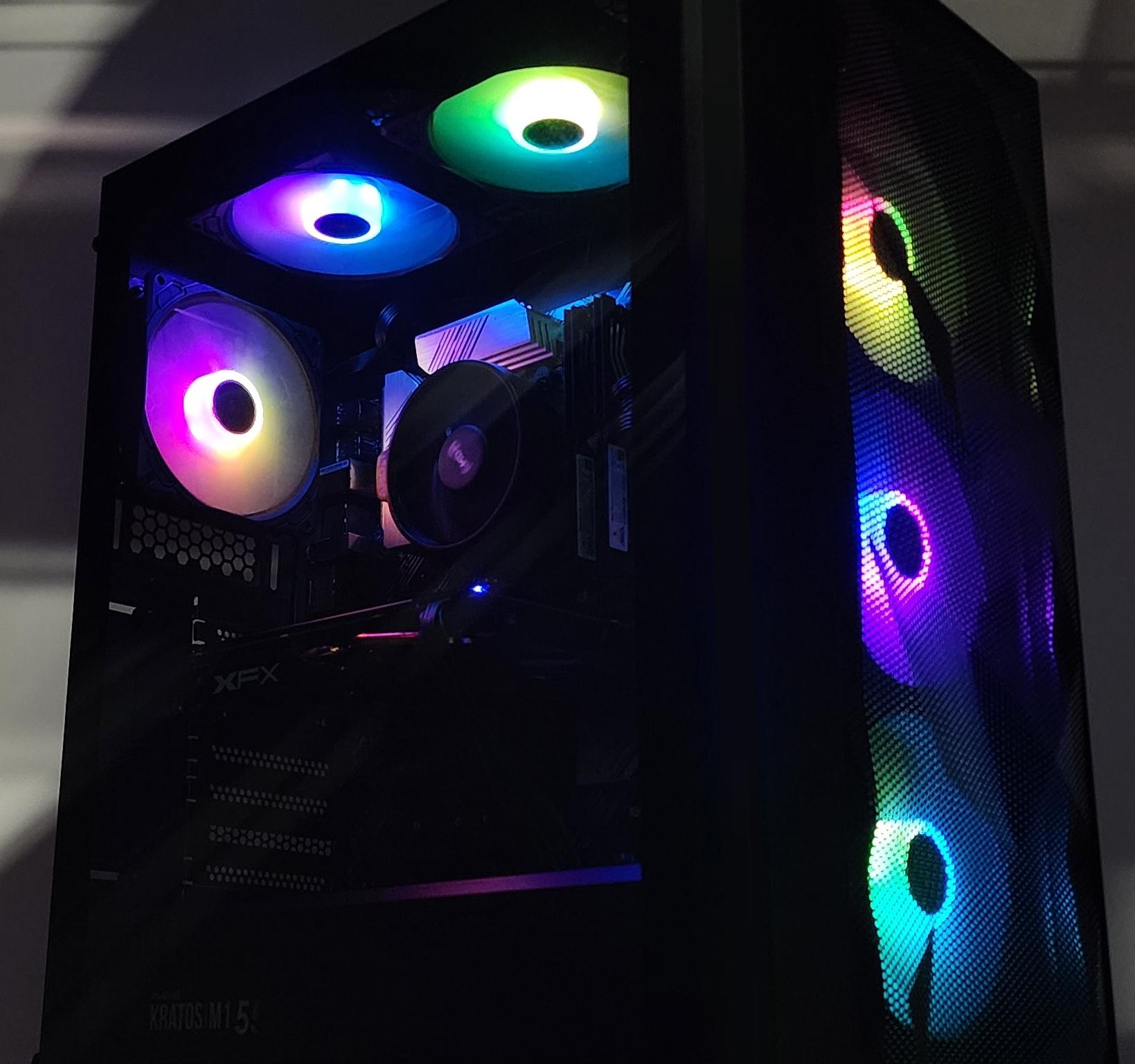 Gaming PC Ryzen 7 3700X 16GB RAM 512GB SSD RX 580 8GB Windows 11 Computer