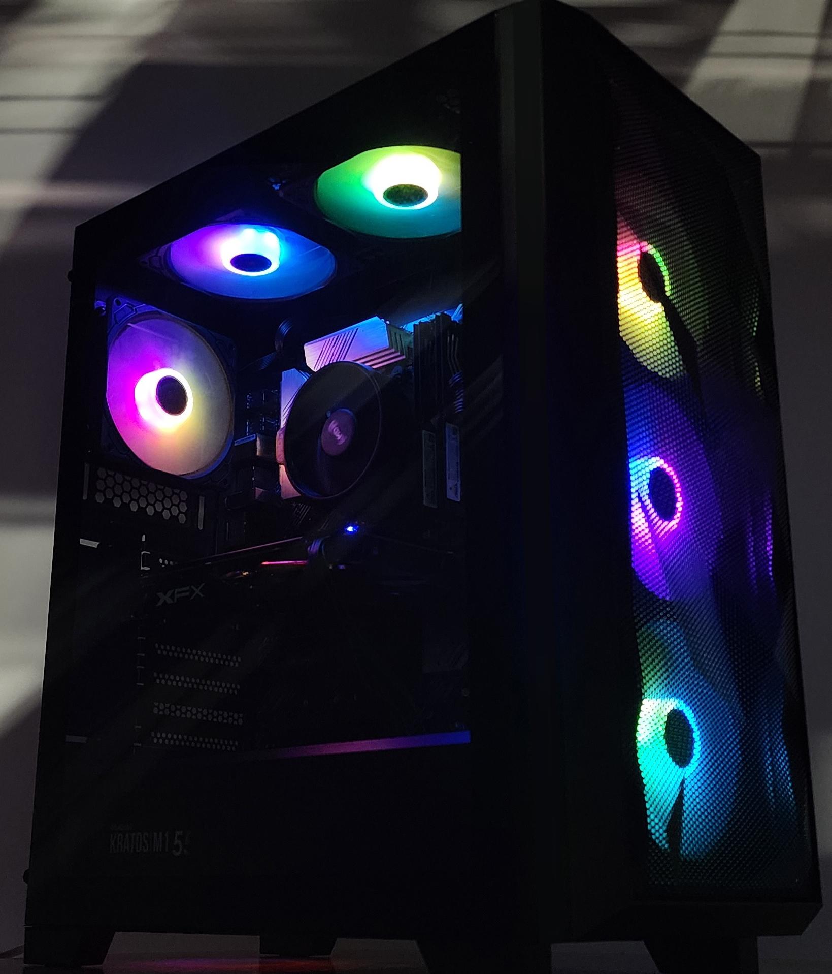 Gaming PC Ryzen 7 3700X 16GB RAM 512GB SSD RX 580 8GB Windows 11 Computer