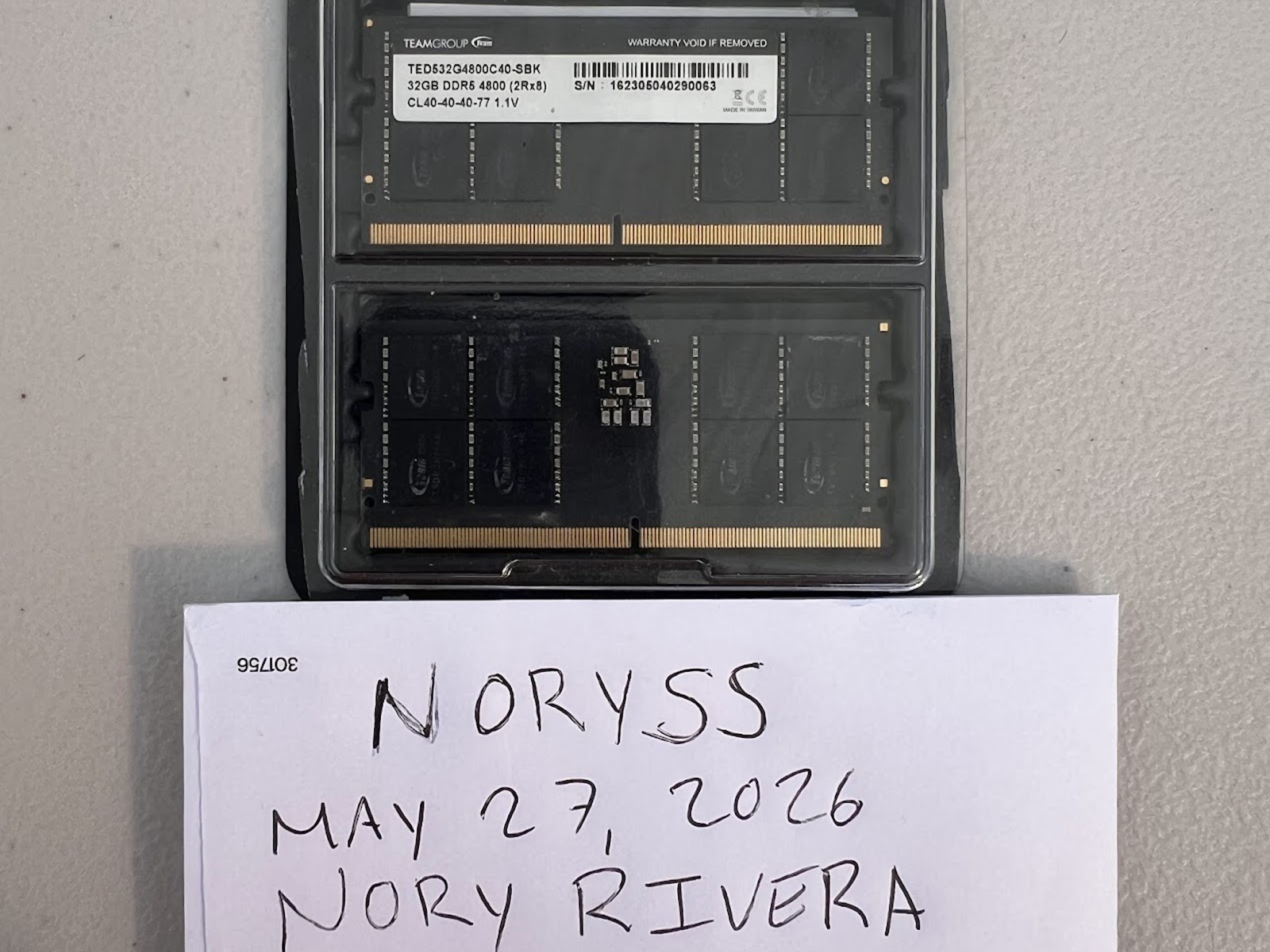 TeamGroup 4800 SoDIMM DDR5 64GB kit