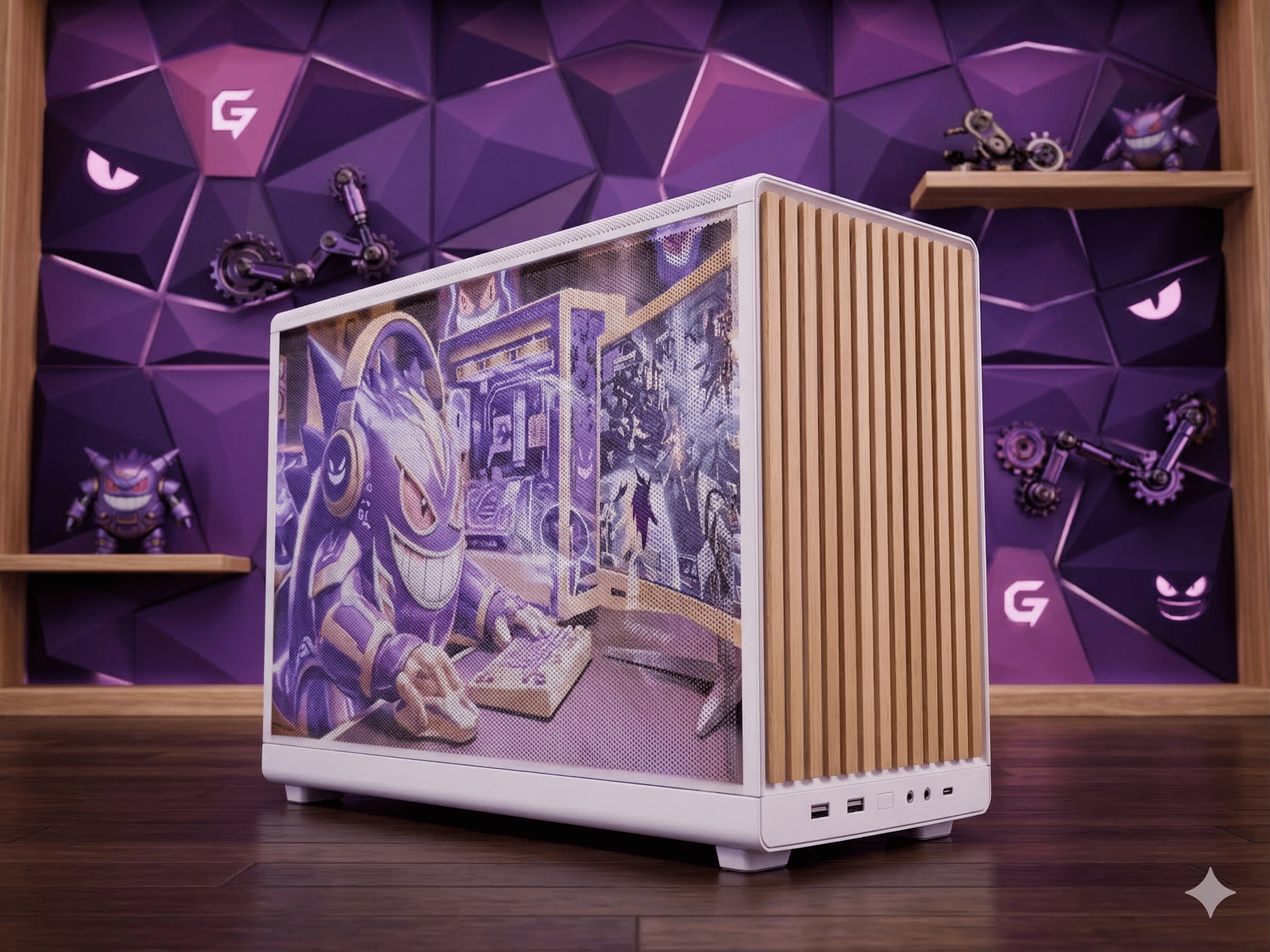 👻💜 GAMER GENGAR 💜👻Ryzen 5 7600X| RTX 5060| 16 GB RGB DDR5| 1.25 TB NVMe| 650W PSU