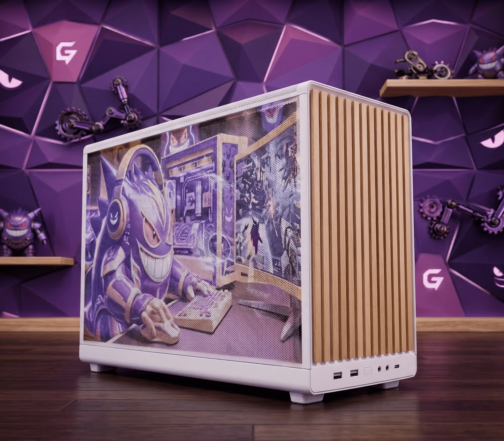 👻💜 GAMER GENGAR 💜👻Ryzen 5 7600X| RTX 5060| 16 GB RGB DDR5| 1.25 TB NVMe| 650W PSU