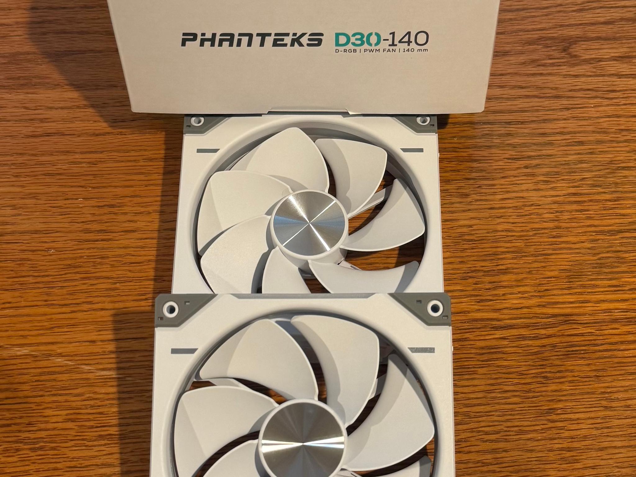 Phanteks D30-140 DRGB PWM FAN 3pack, Reverse Airflow Model - Quantity: 6