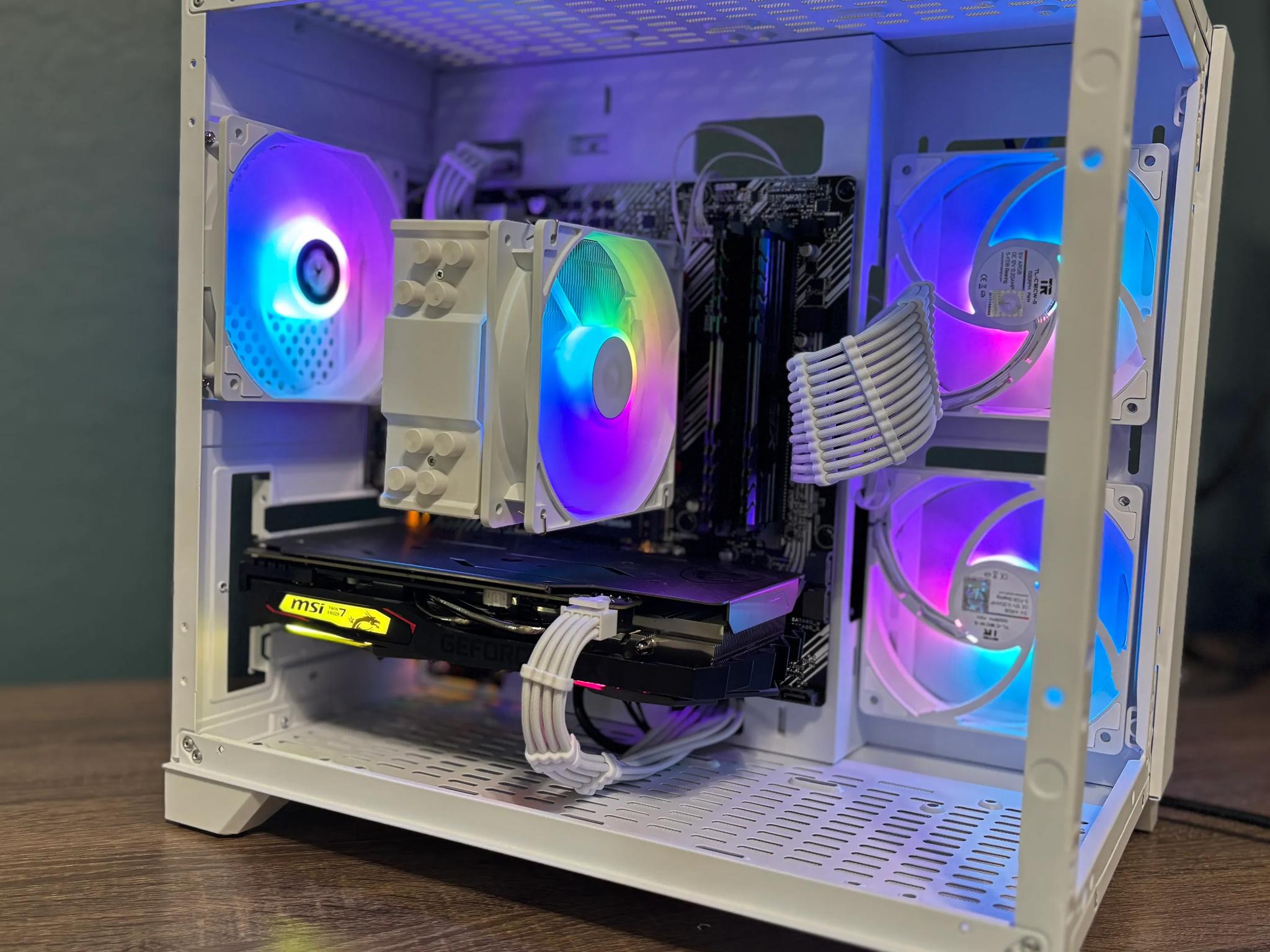 All White Custom NVIDIA Gaming PC