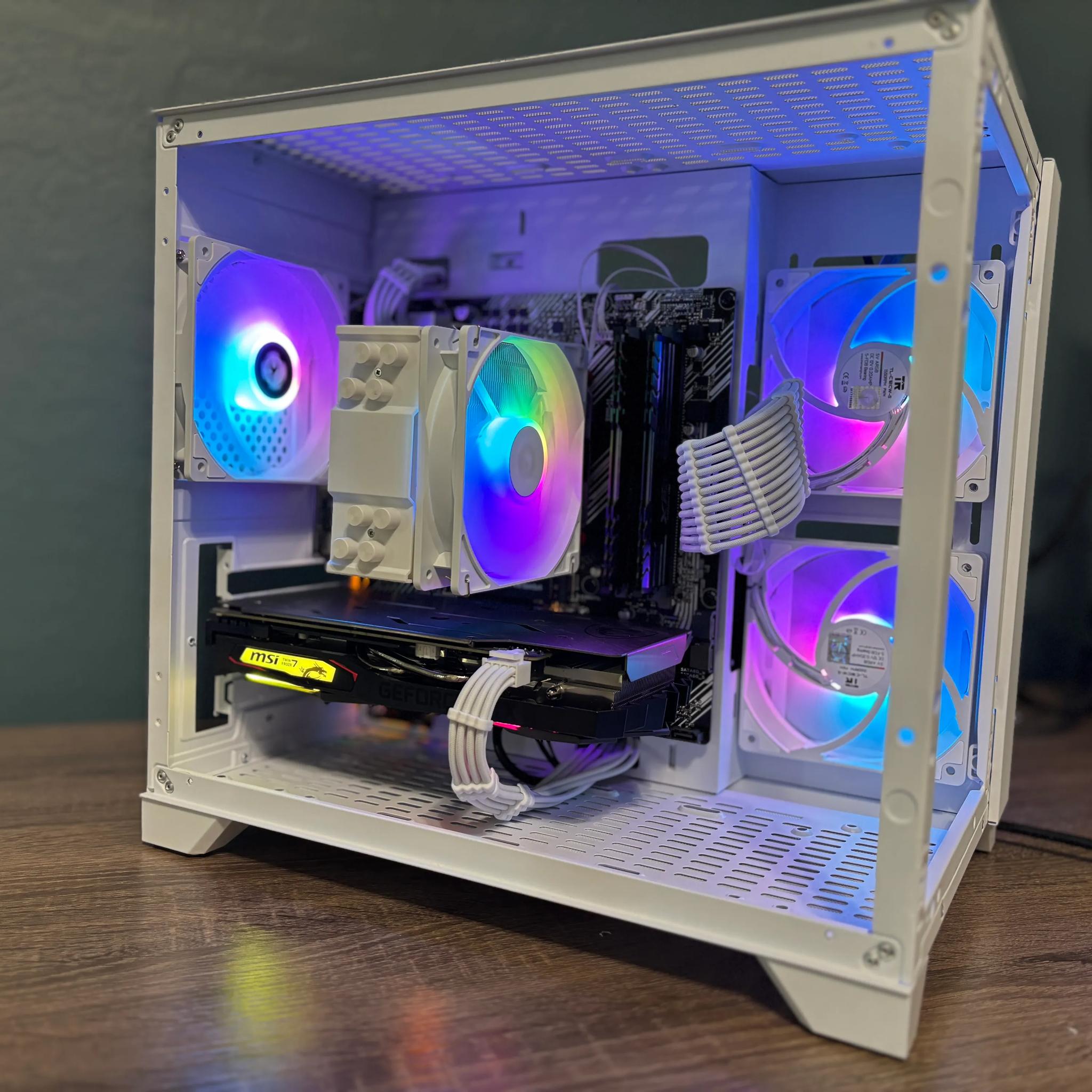 All White Custom NVIDIA Gaming PC