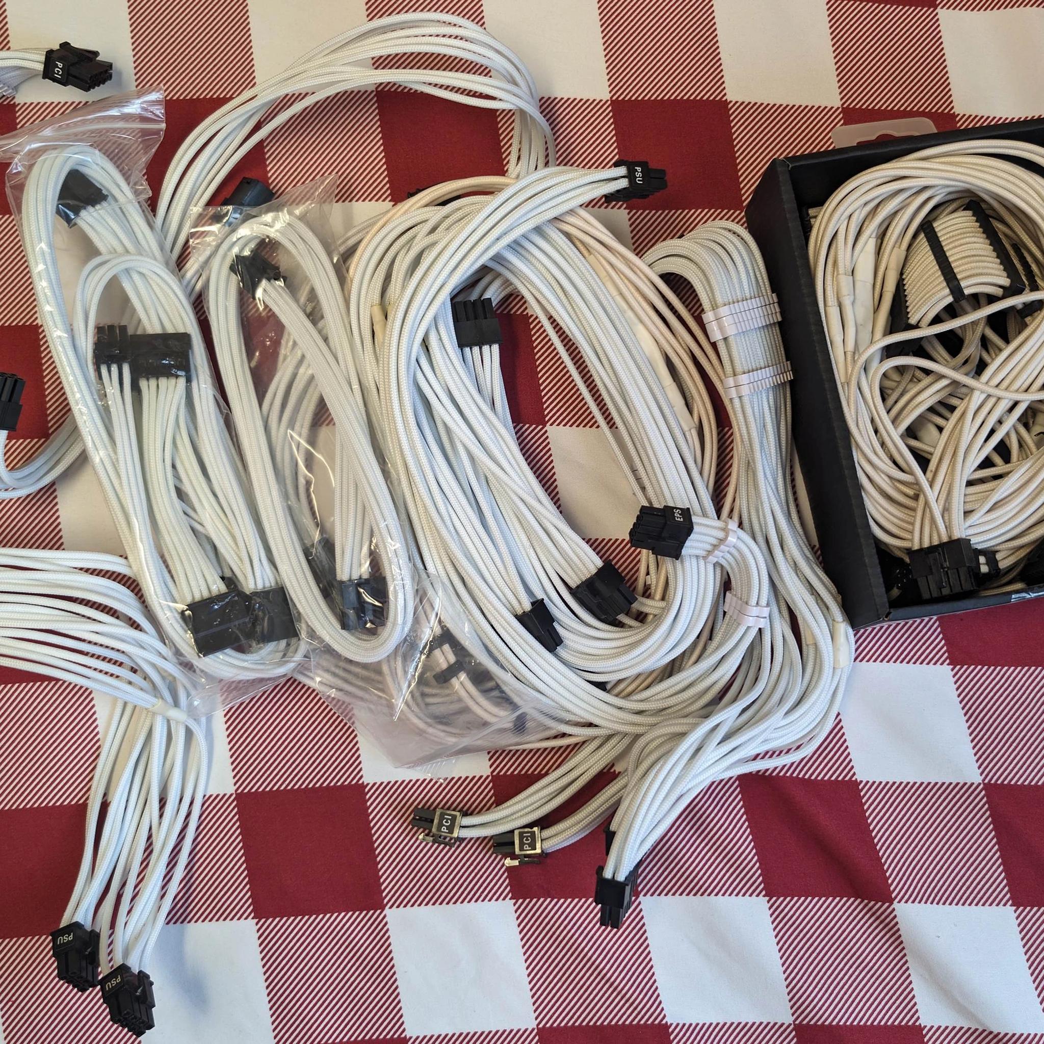 Corsair RM850X Fully Modular Power Supply w/ $350 worth of CableMod & Corsair Sleeved Cables