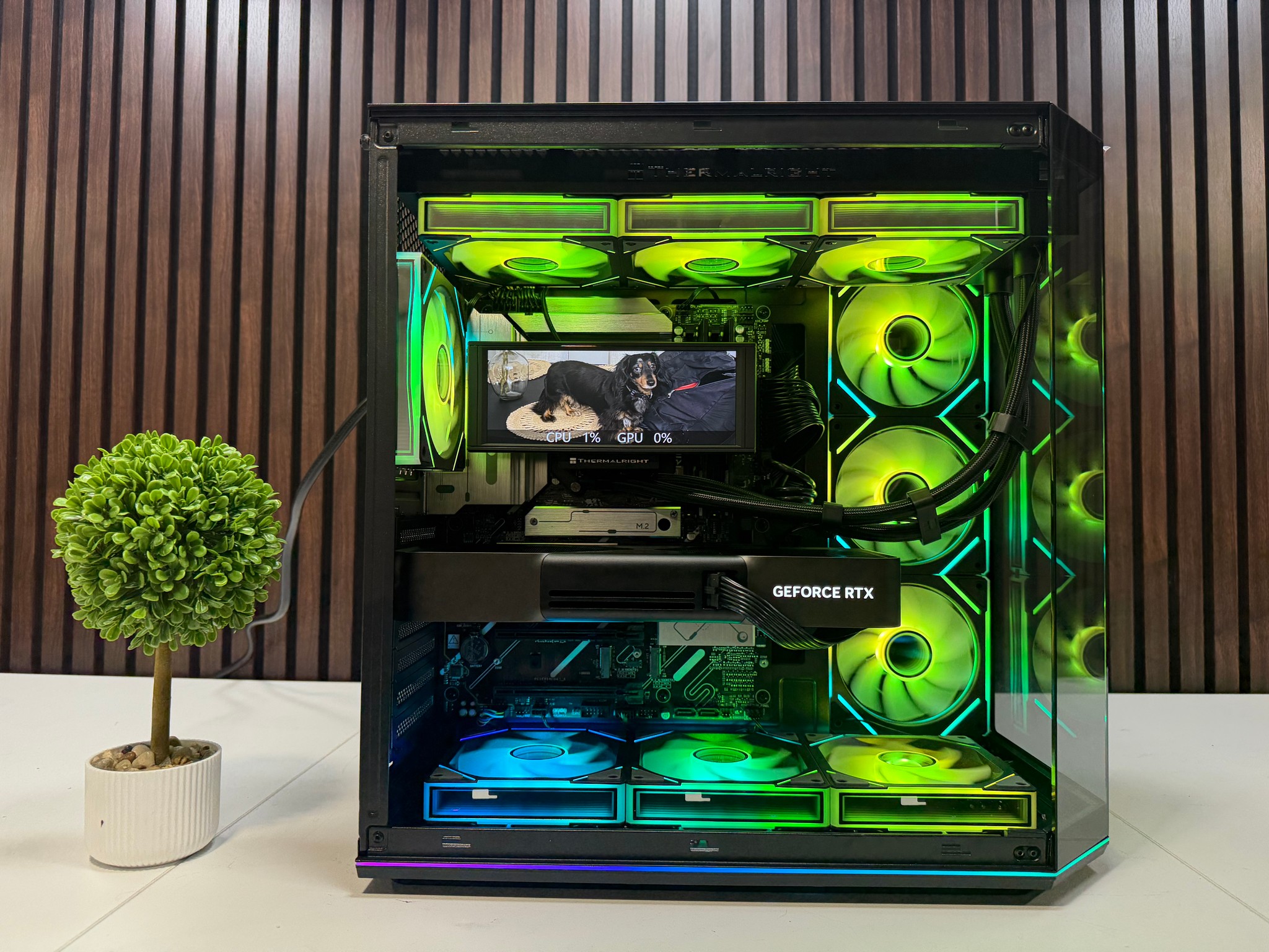 RTX 5090 | Ryzen 9950X3D | 64GB DDR5 | 2TB M.2 | 1200 Watt Gold PSU | LCD AIO