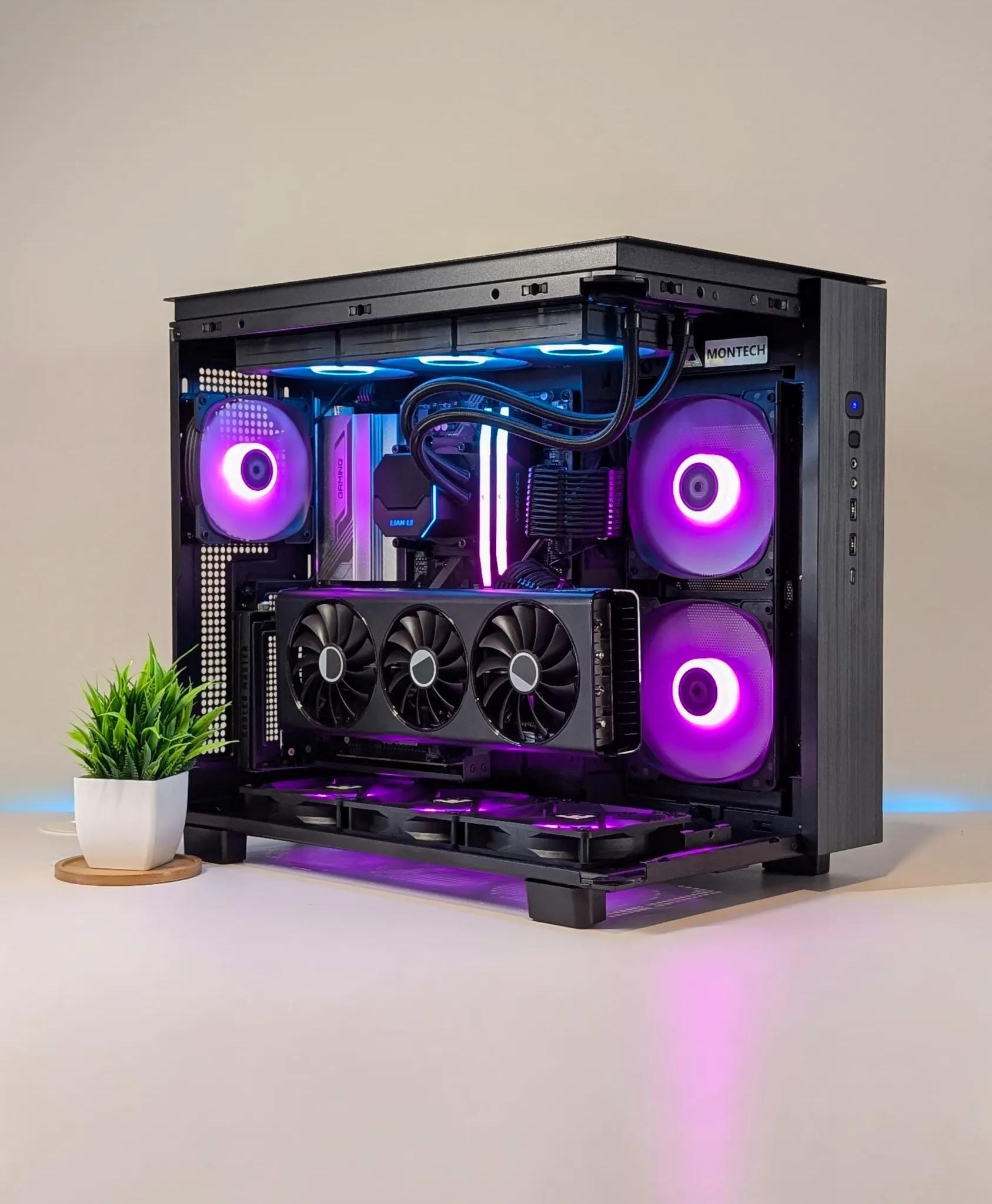 AMD BEAST | RX 7700XT | AMD RYZEN 9600X | 1TB NVME SSD | 32GB DDR5 6000MT/S | ARGB | WATER COOLED