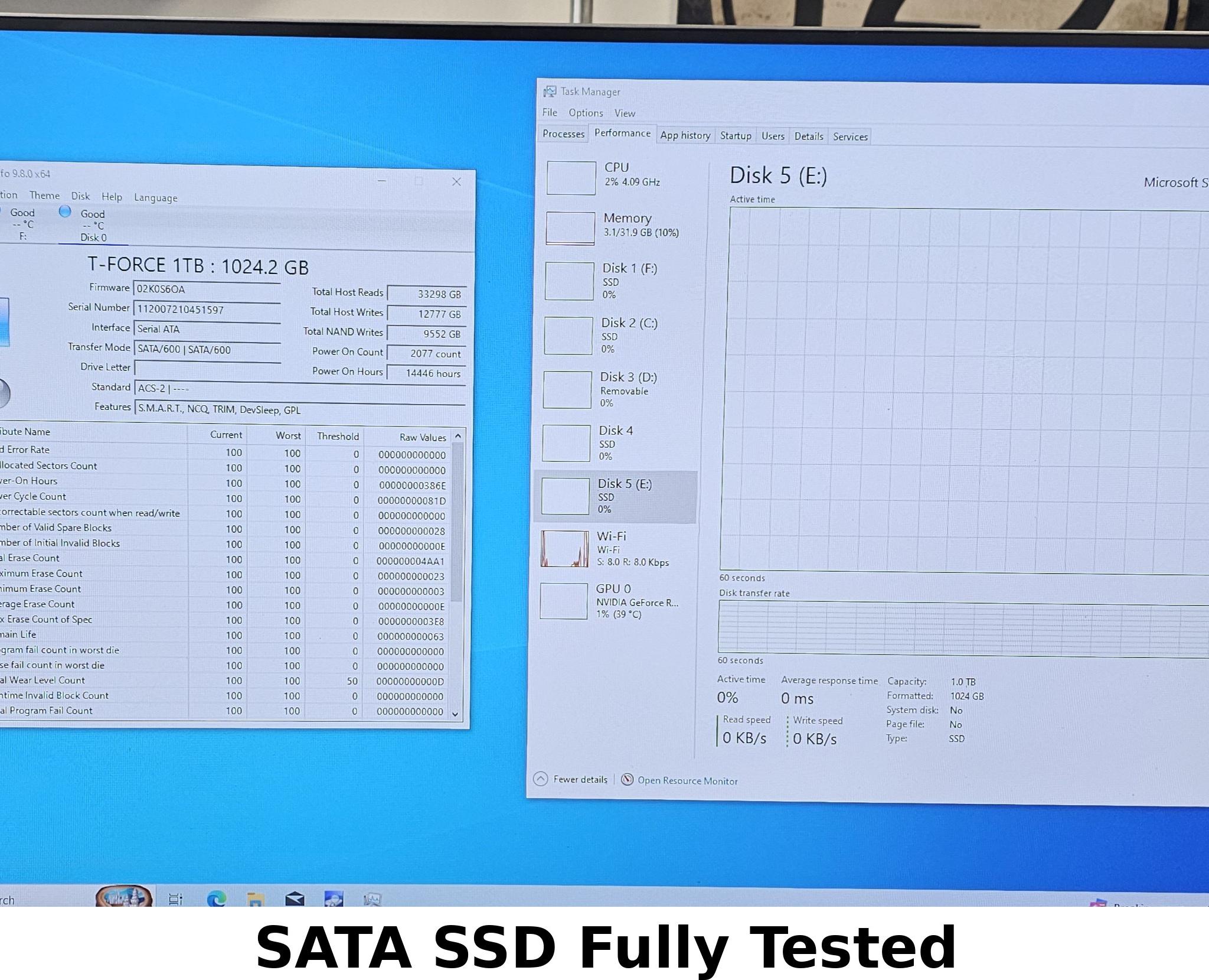 1TB 2.5" SATA SSD T-Force Vulcan