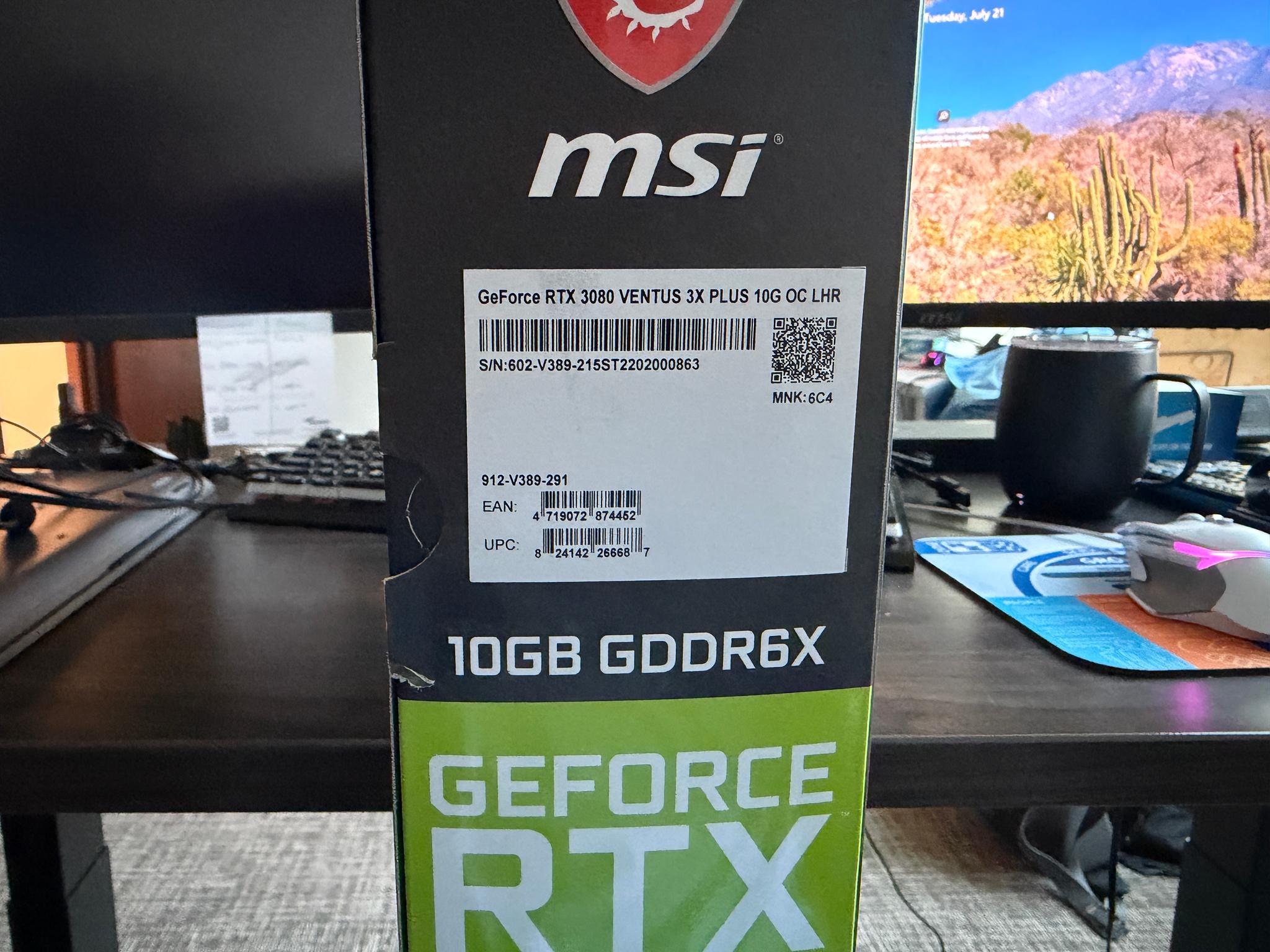 MSI VENTUS 3X PLUS OC GeForce RTX 3080 10GB LHR - Image 2