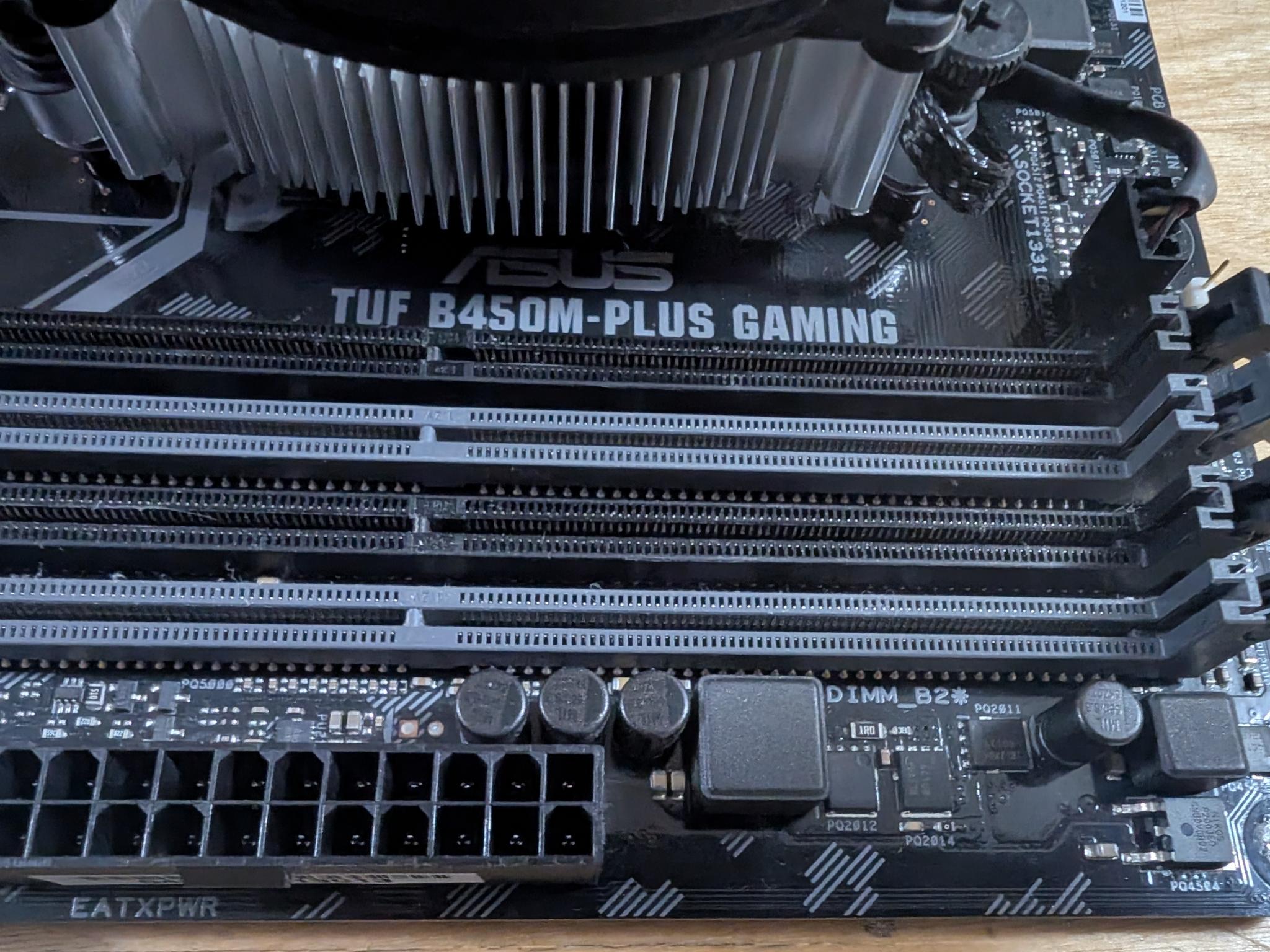 Asus B450m + AMD Ryzen 3 PRO 2200GE