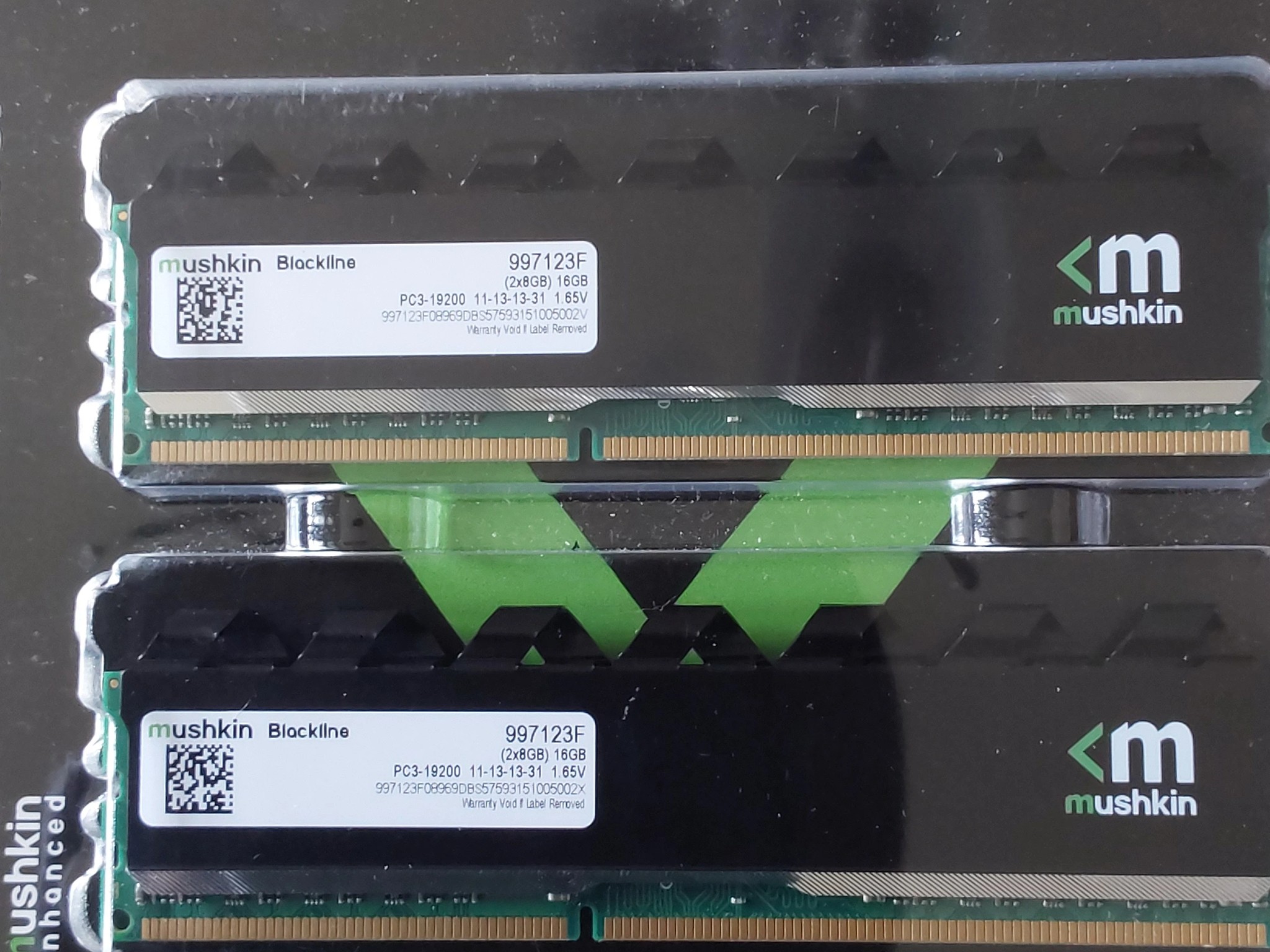 Mushkin Enhanced Blackline 16GB (8 x 2) DDR3 2400 (PC3 19200) Desktop Memory Model 997123F