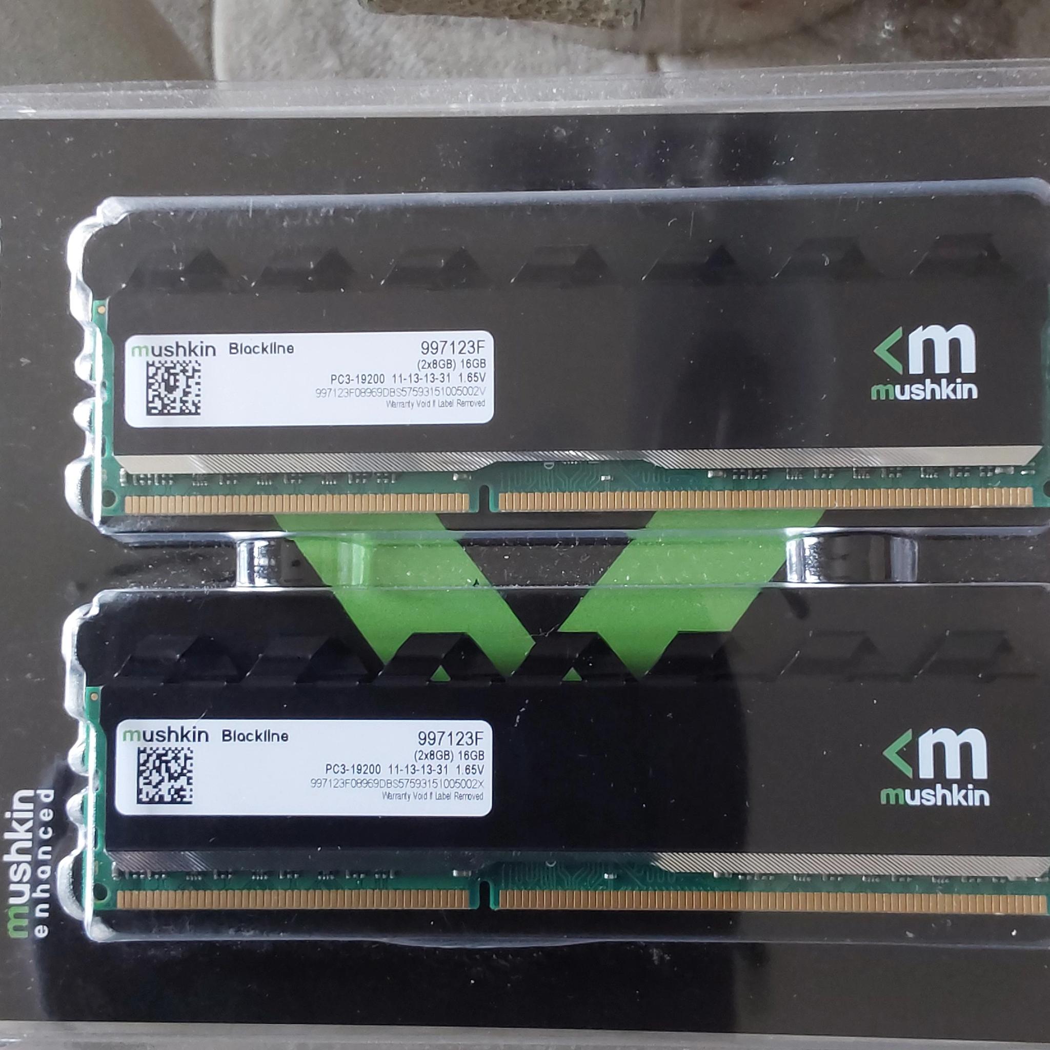 Mushkin Enhanced Blackline 16GB (8 x 2) DDR3 2400 (PC3 19200) Desktop Memory Model 997123F