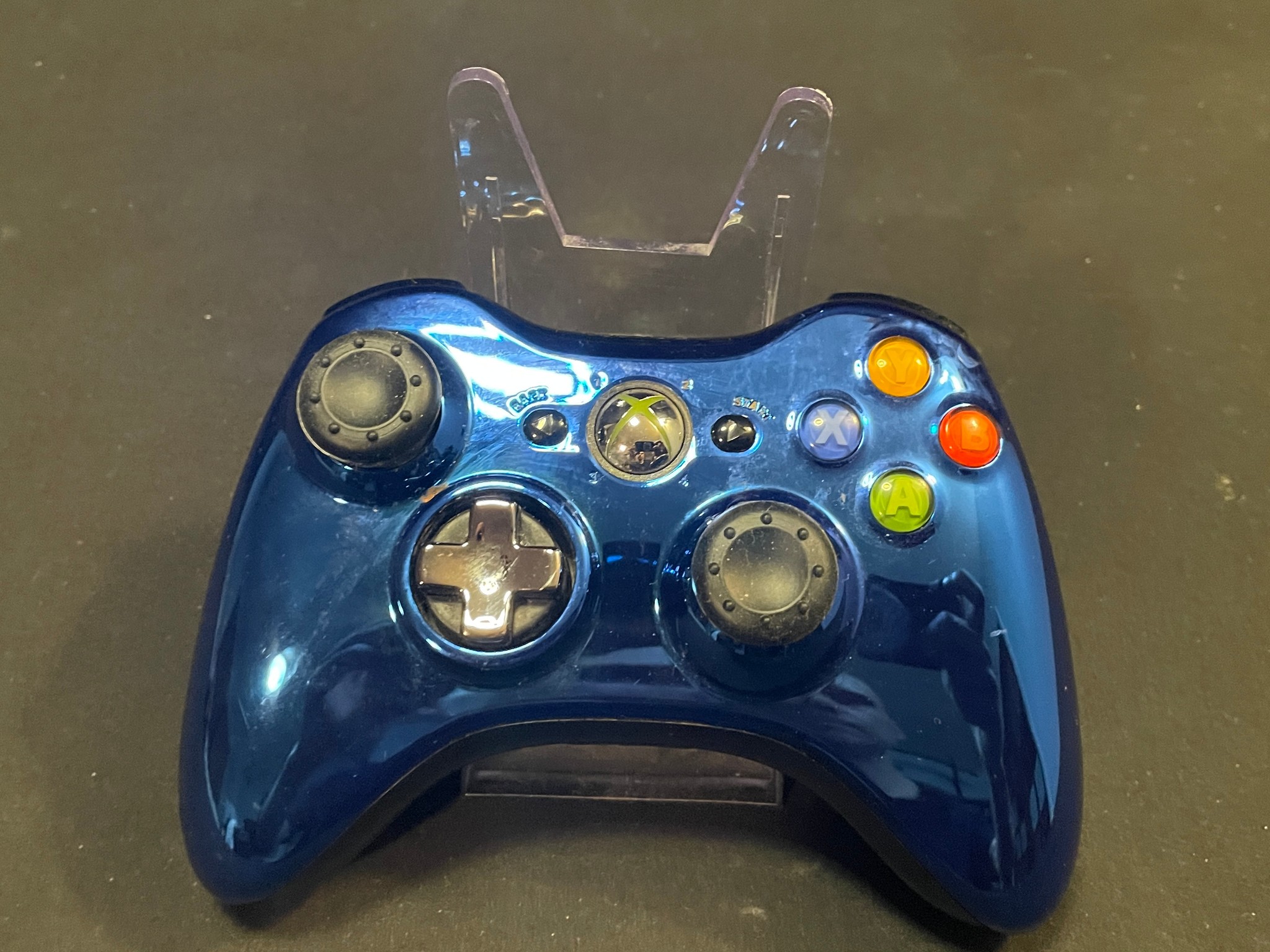 RARE Limited Edition Blue Chrome Xbox 360 Controller