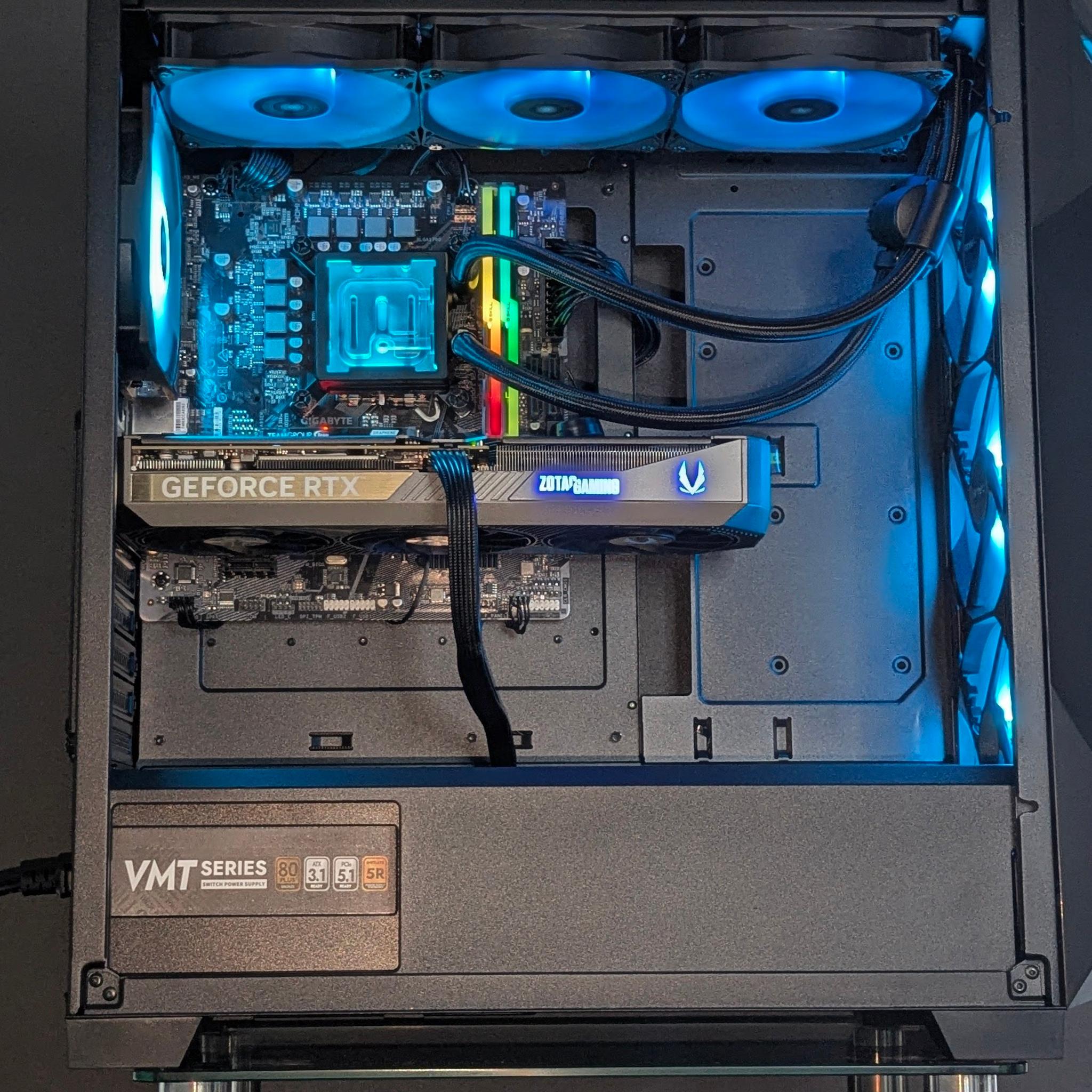 🖤Dark Flux Liquid-Cooled💧Pro Gamer PC⚫RTX 5070⚫I5-12600K⚫32GB RGB RAM⚫Windows 11 Pro