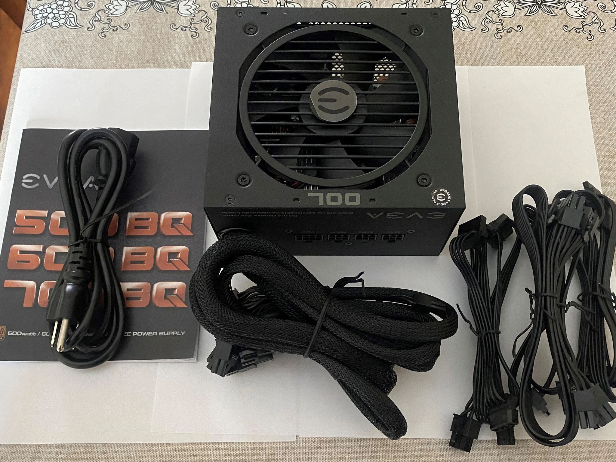 EVGA 700BQ 80 Plus Bronze 700W Semi Modular Power Supply 