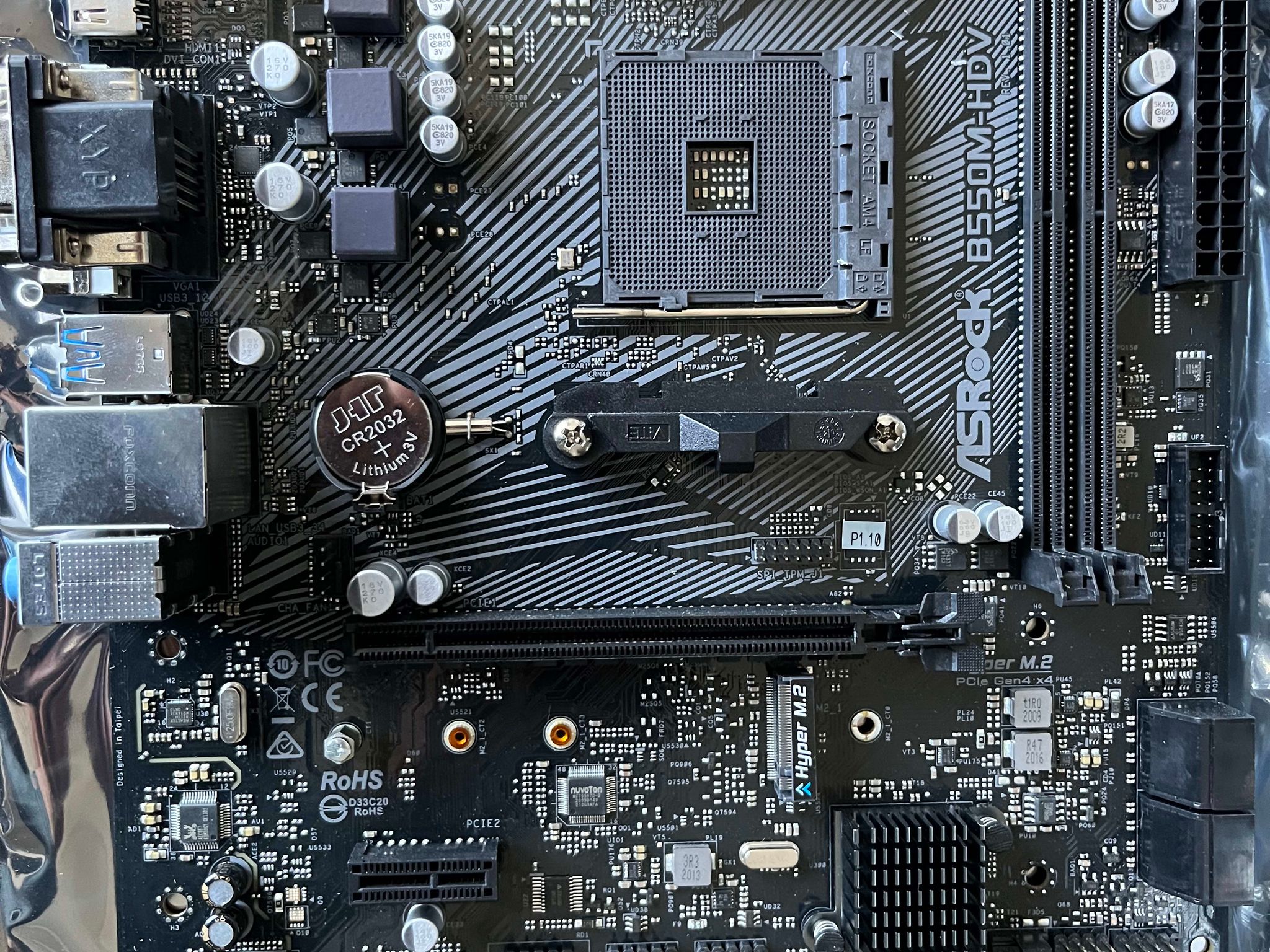 Asrock B550m-HDV for AM4