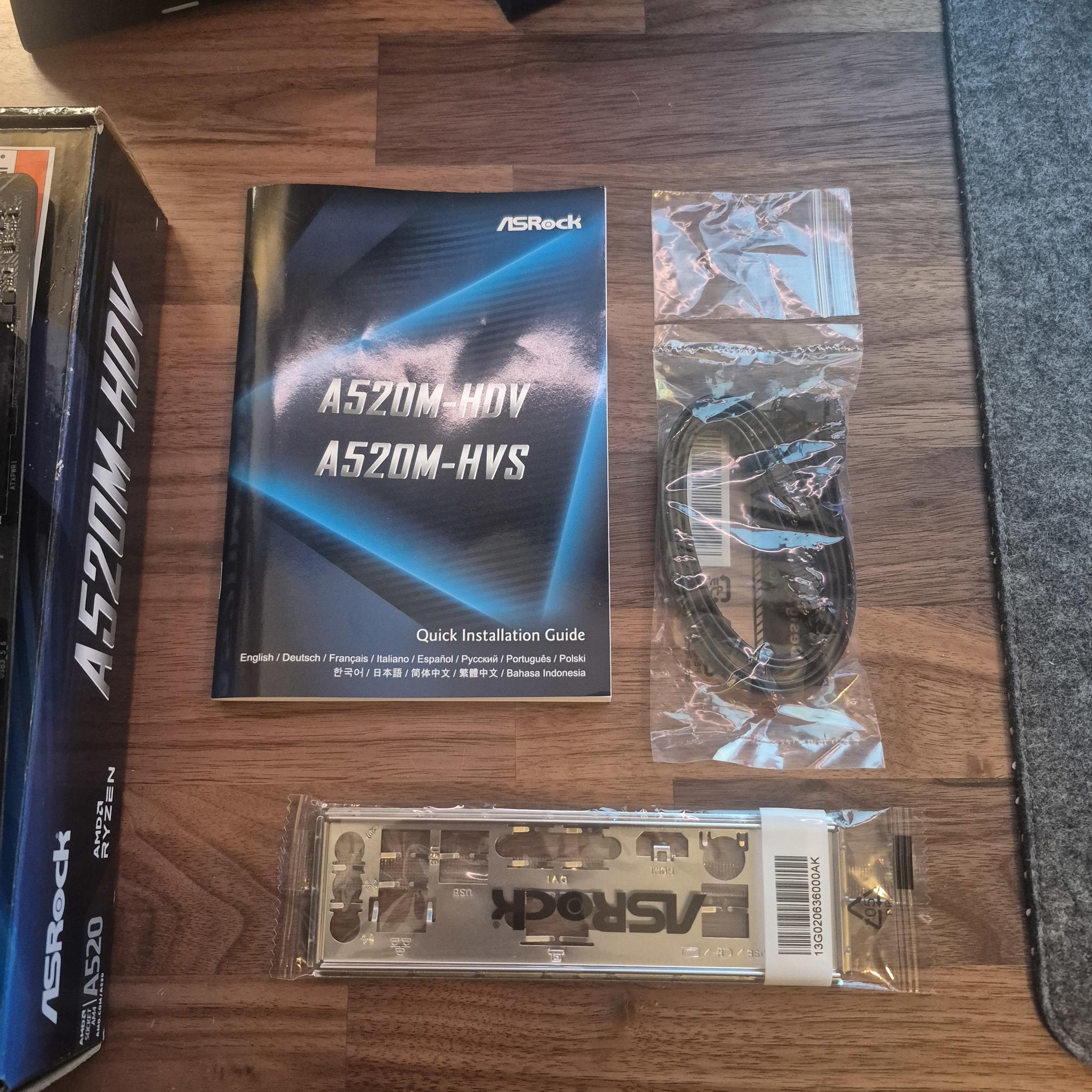 ASROCK A520M MOTHERBOARD (READ DESCRIPTION)