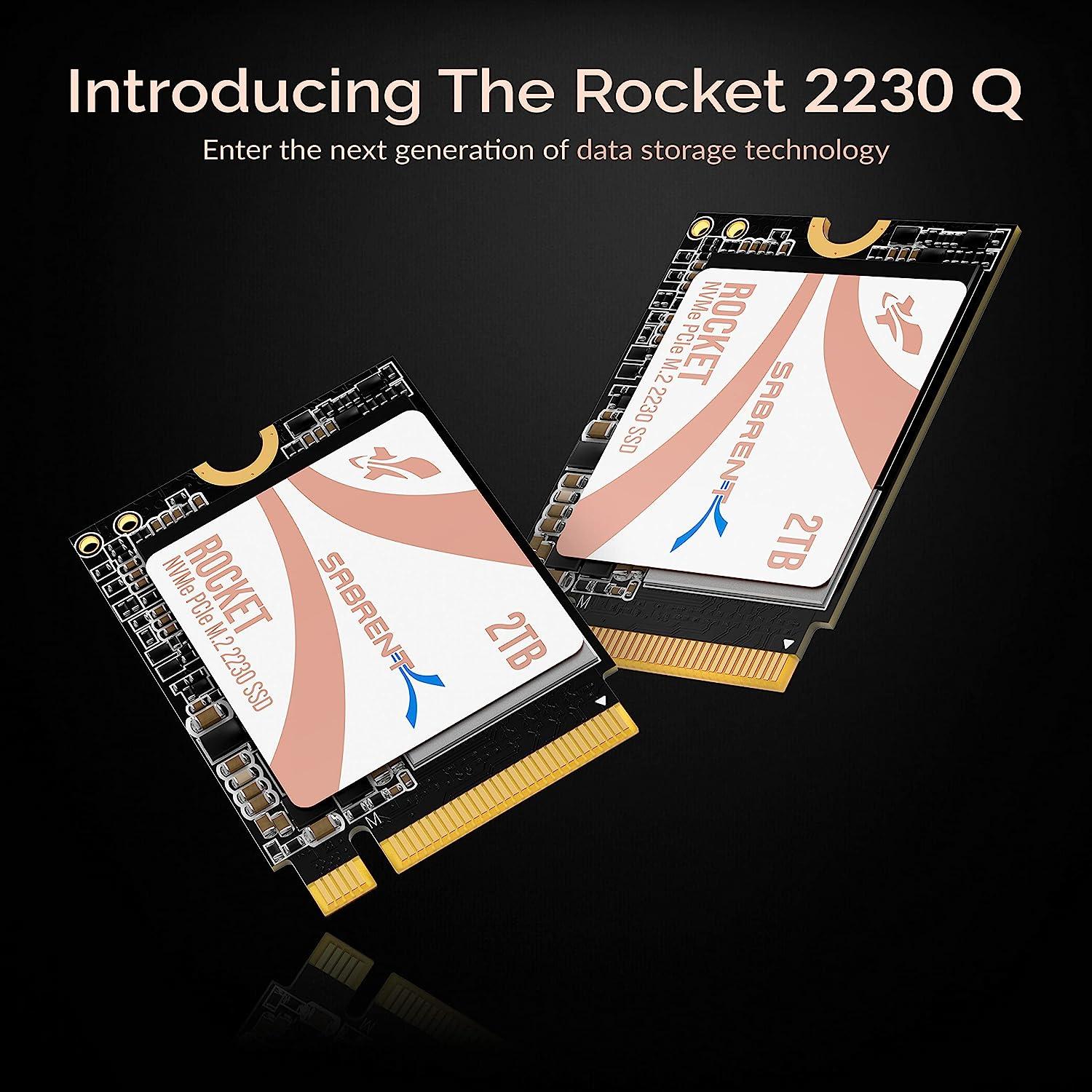 Steam Deck SSD 2TB SABRENT Rocket 2230 NVMe 4.0 High Performance PCIe 4.0 2TB
