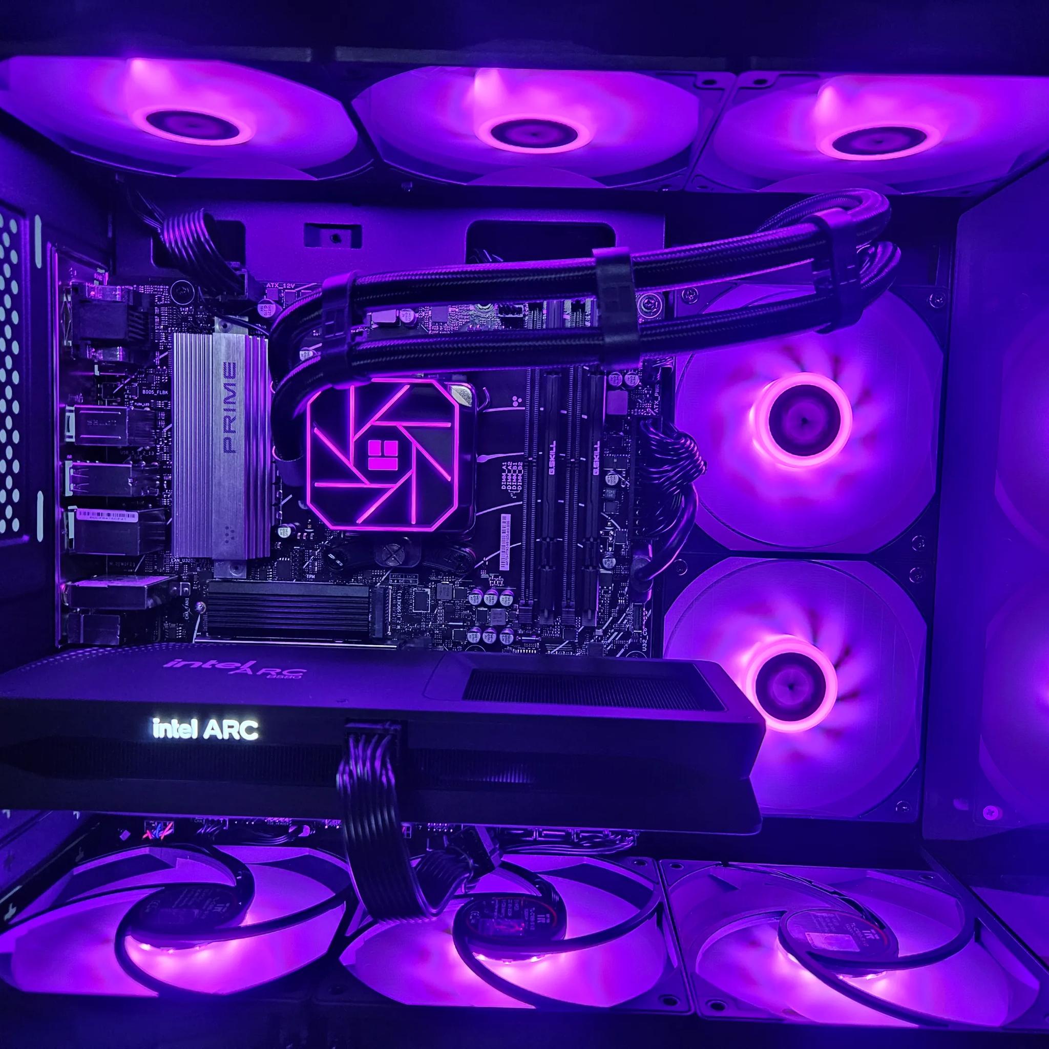 Limited time 2TB SSD UPGRADE! Liquid cooled Ryzen 5 / 32GB DDR5 / 2TB SSD / Intel ARC B580 12GB