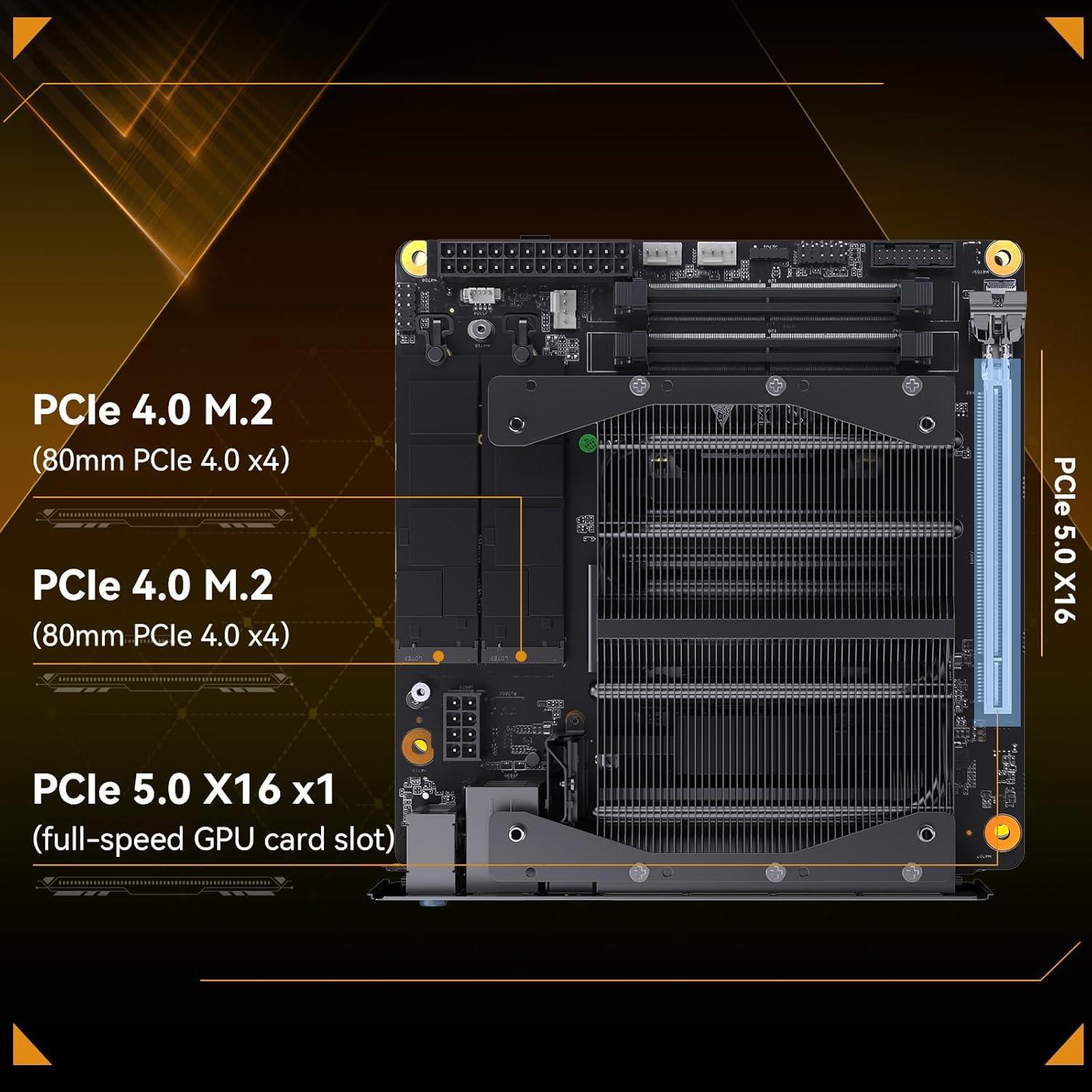 AMD Ryzen 9 7945HX, 16c/32T, Minisforum Motherboard BD795i SE Mini ITX NAS Motherboard