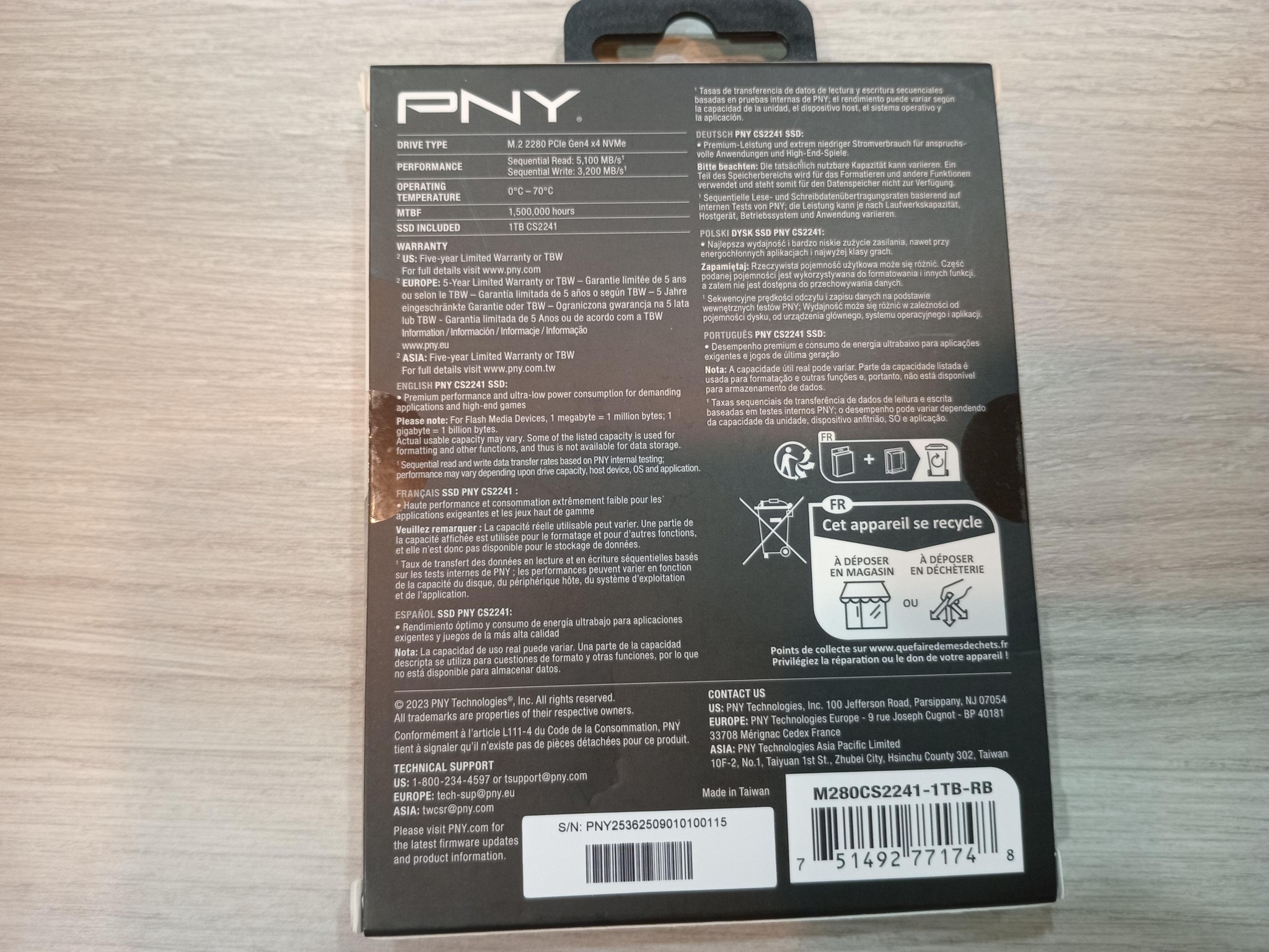 PNY CS2241 - 1TB - Gen 4