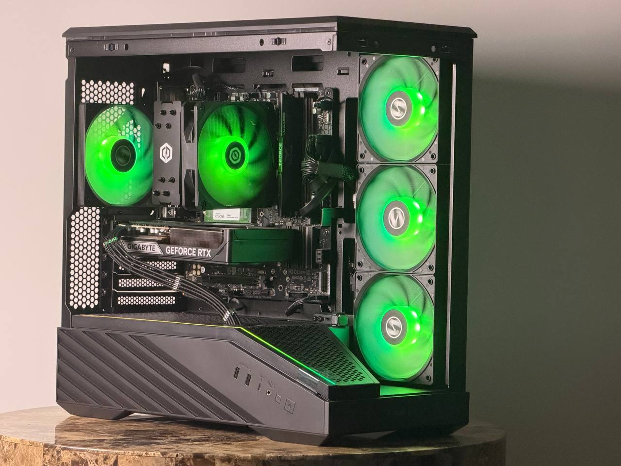 FREE SHIPPING 🖤🌈 Black RGB Gaming PC | RTX 5060 Ti | AMD Ryzen 7 8700F | 1 TB NVME | 16 GB DDR5