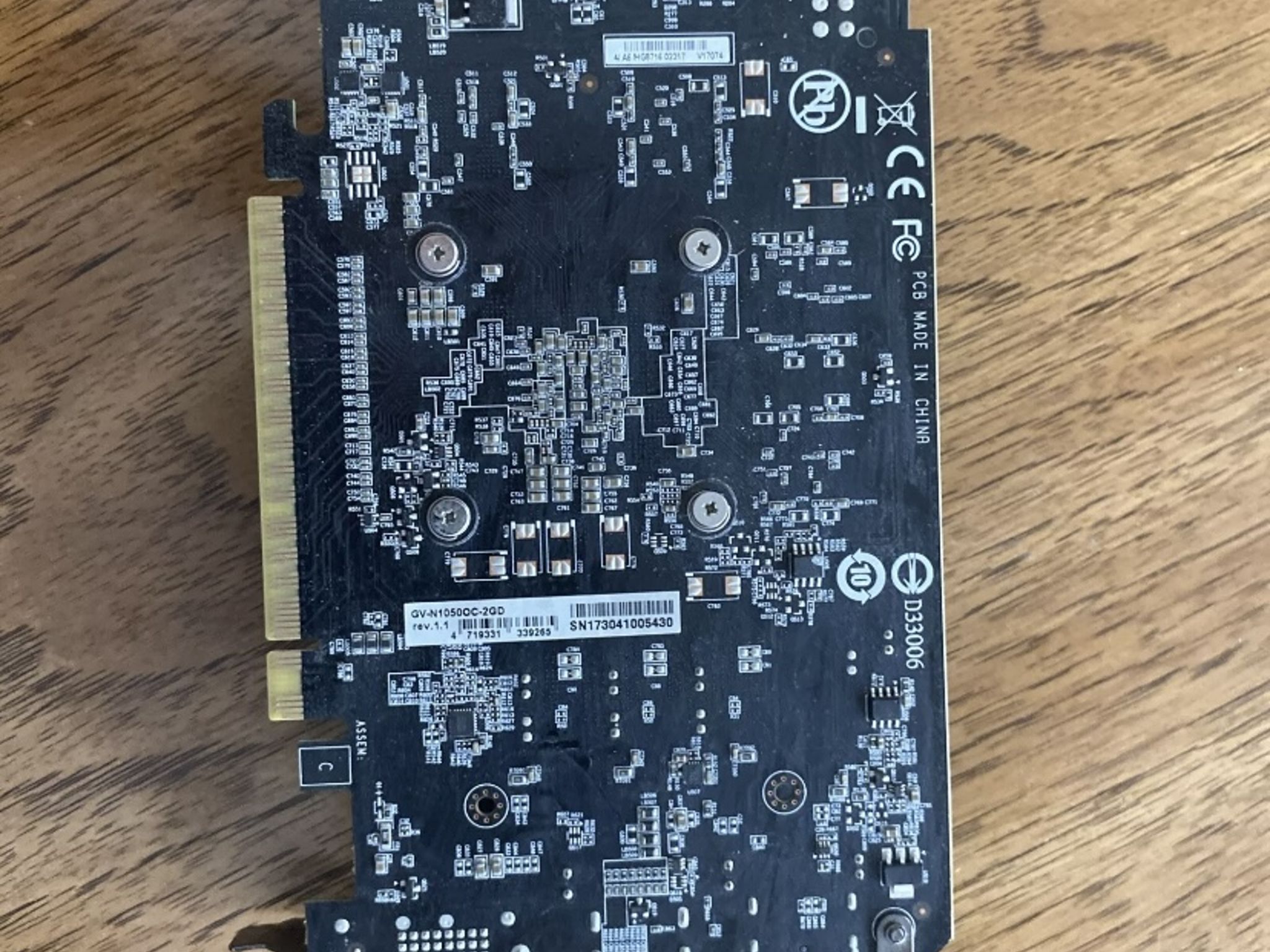 GIGABYTE GeForce GTX 1050 2GB Graphics Card