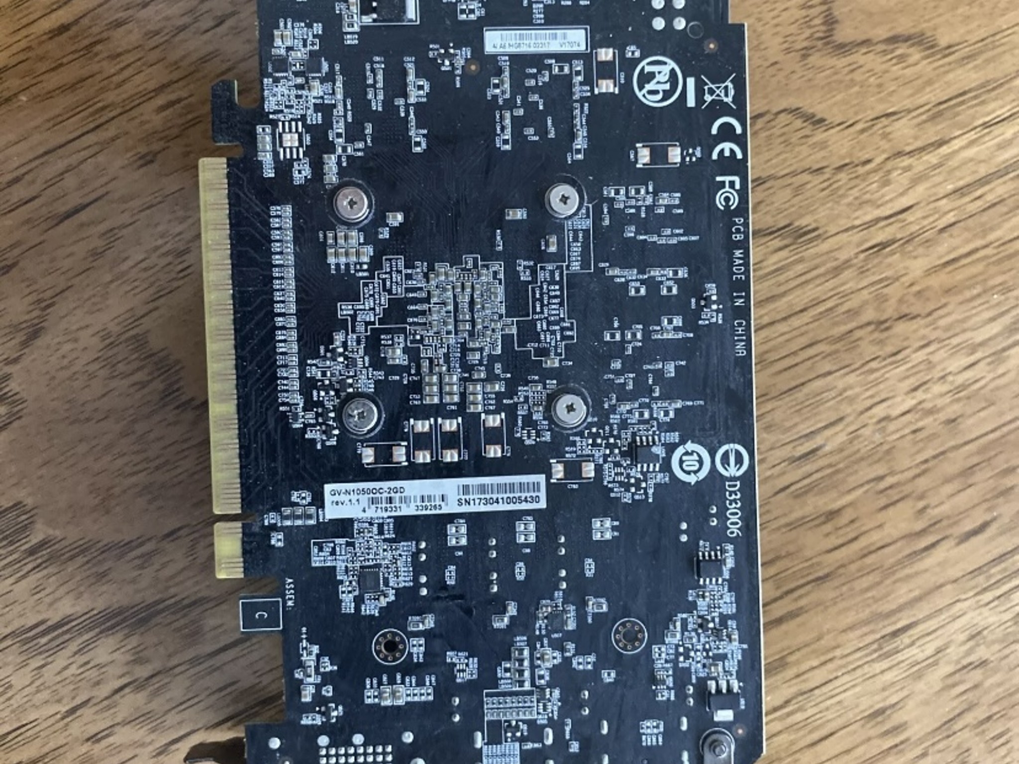 GIGABYTE GeForce GTX 1050 2GB Graphics Card