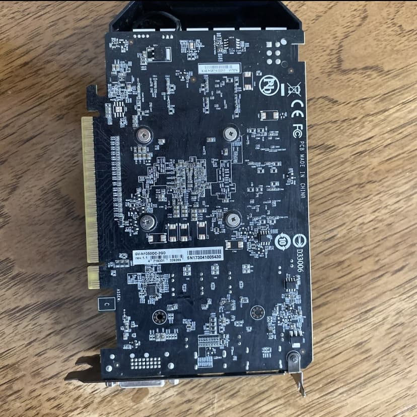 GIGABYTE GeForce GTX 1050 2GB Graphics Card