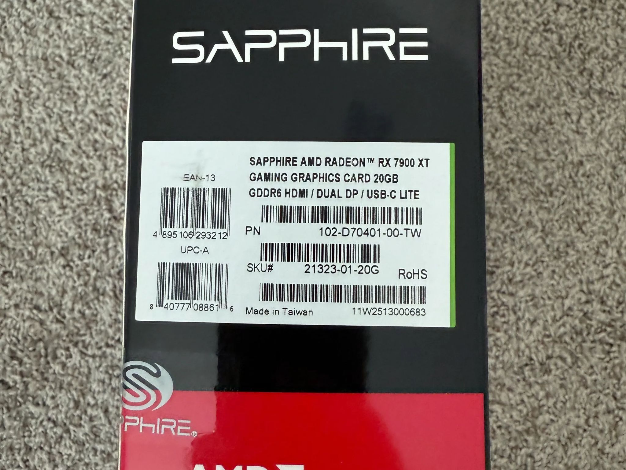 7900 XT | AMD Radeon Sapphire RX 7900 XT