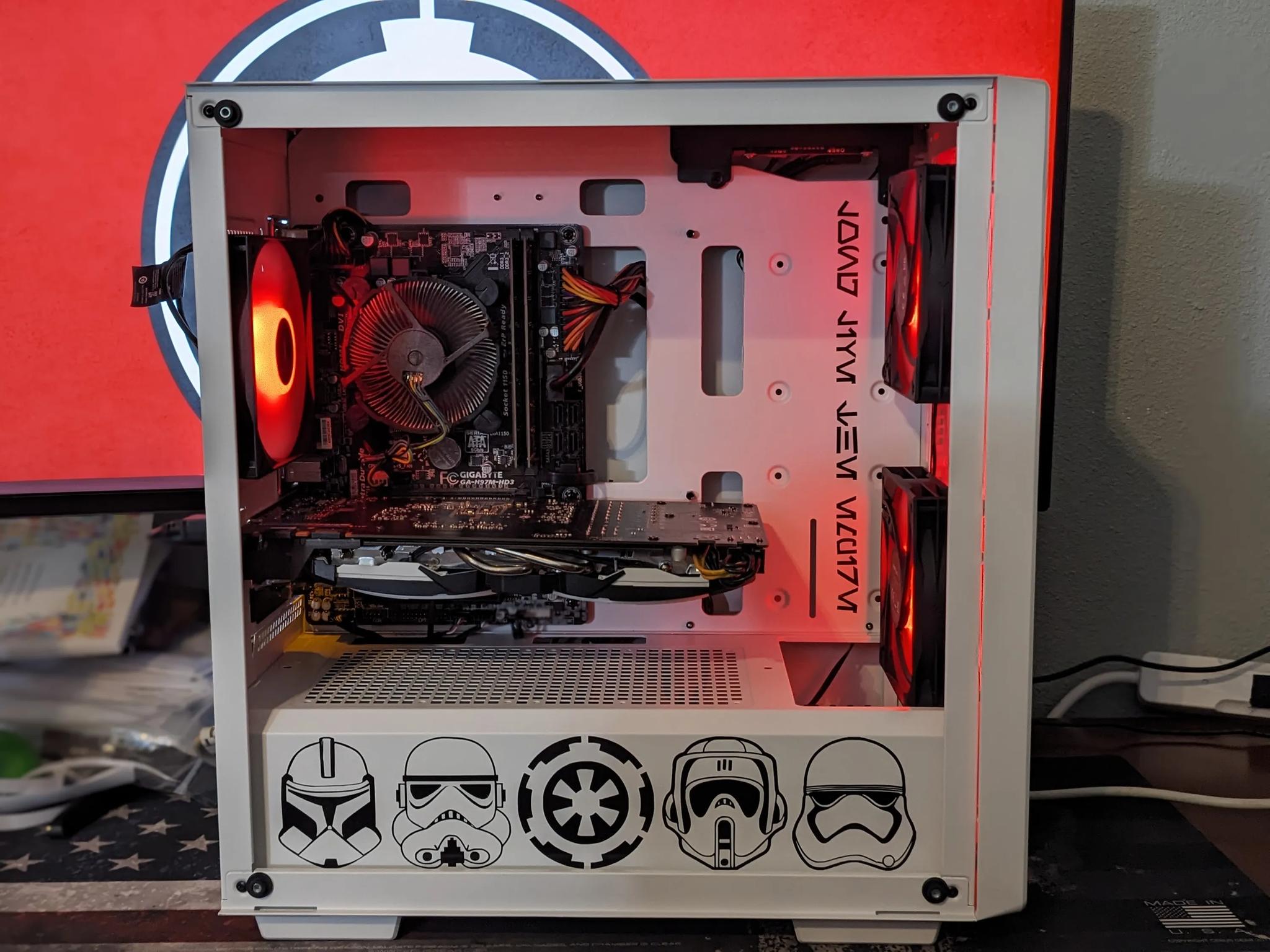 Stormtrooper - i7, GTX 1070 8gb GPU, 16gb ram, 1tb SSD, BT, WiFi, ARGB Gaming PC