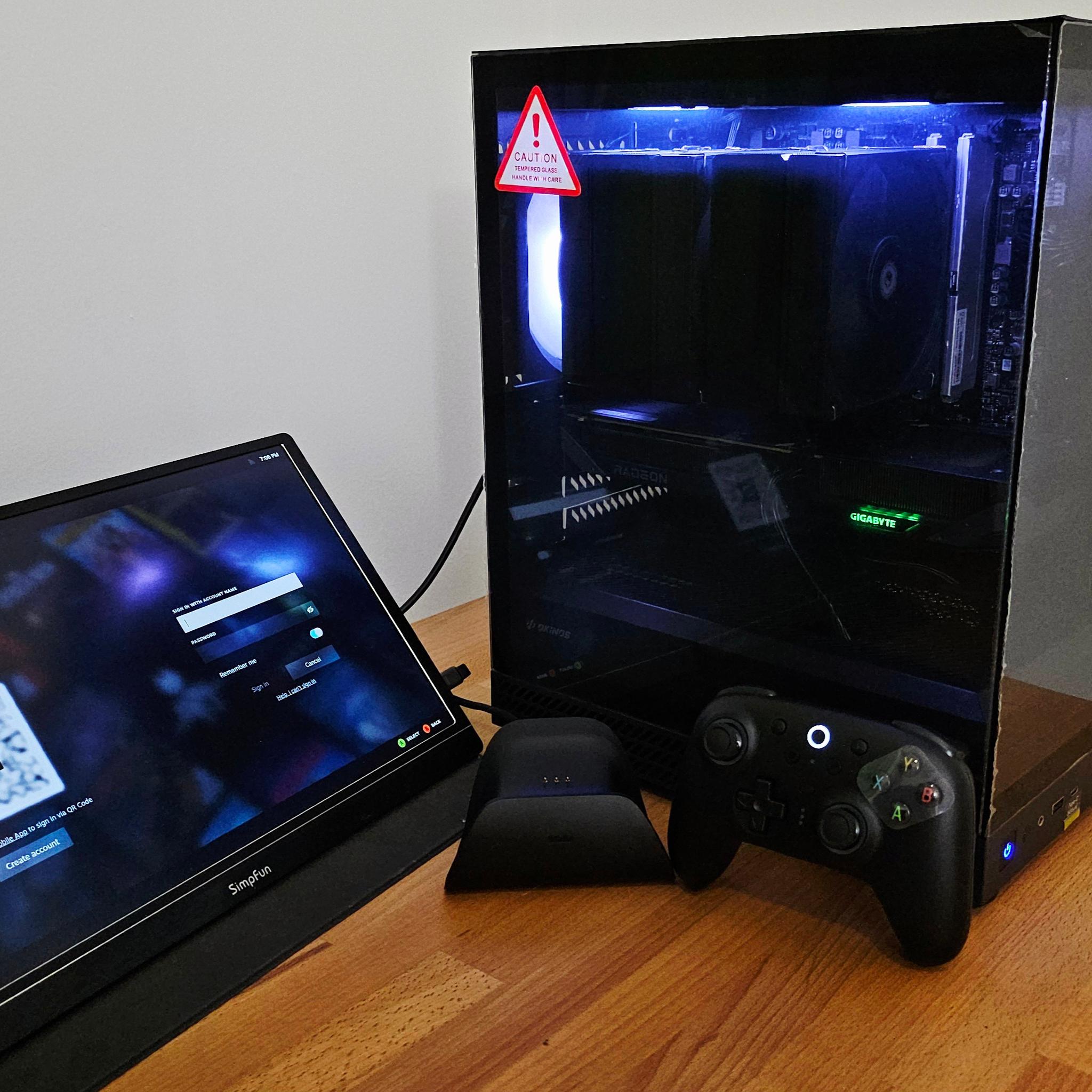 Custom Steam PC | Ryzen 5 5500X3D | 9060 XT 8GB | SteamOS | Controller Included