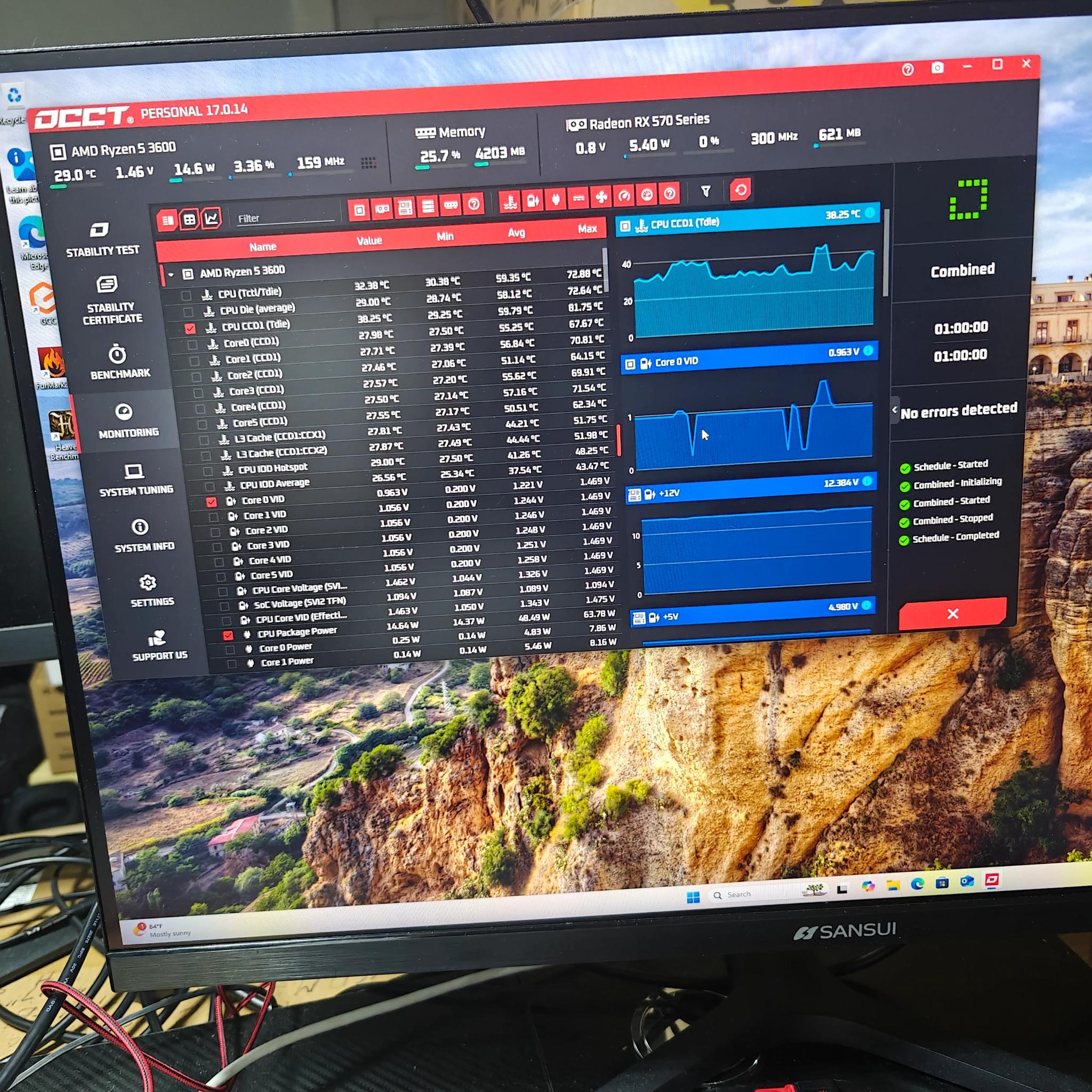 GAMING PC|AMD RYZEN 5 3600|AMD RADEON RX 570 8GB|16GB DDR4 3200|1TB NVME SSD|WINDOWS 11 HOME ACTIVE