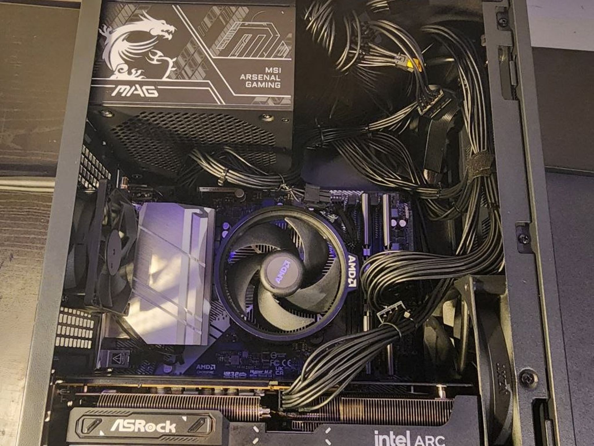 Arc B580 Custom Gaming PC - Ryzen 5 5500, 1 TB NVMe SSD