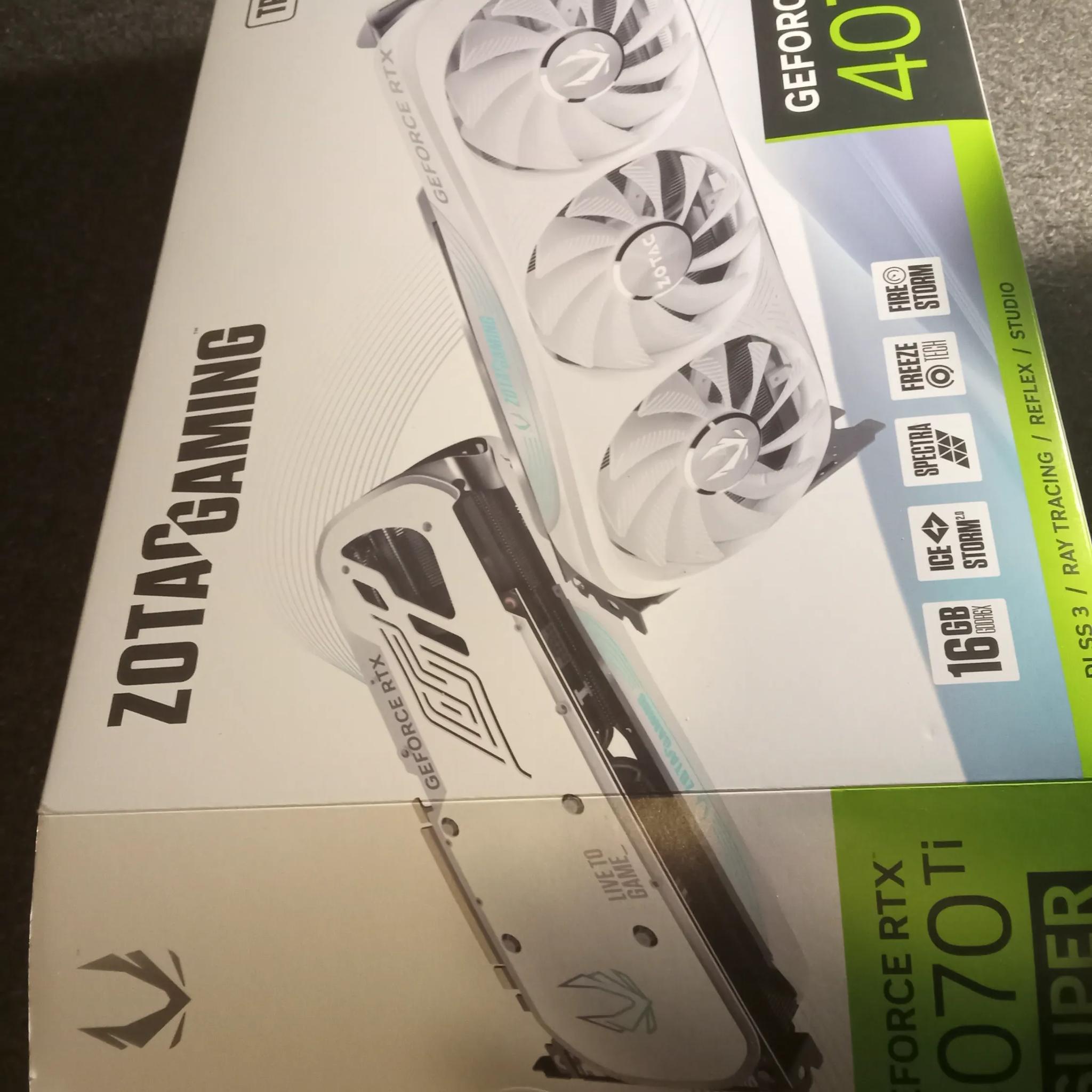 Zotac 4070 Ti Super Trinity OC White Edition- Gently Used