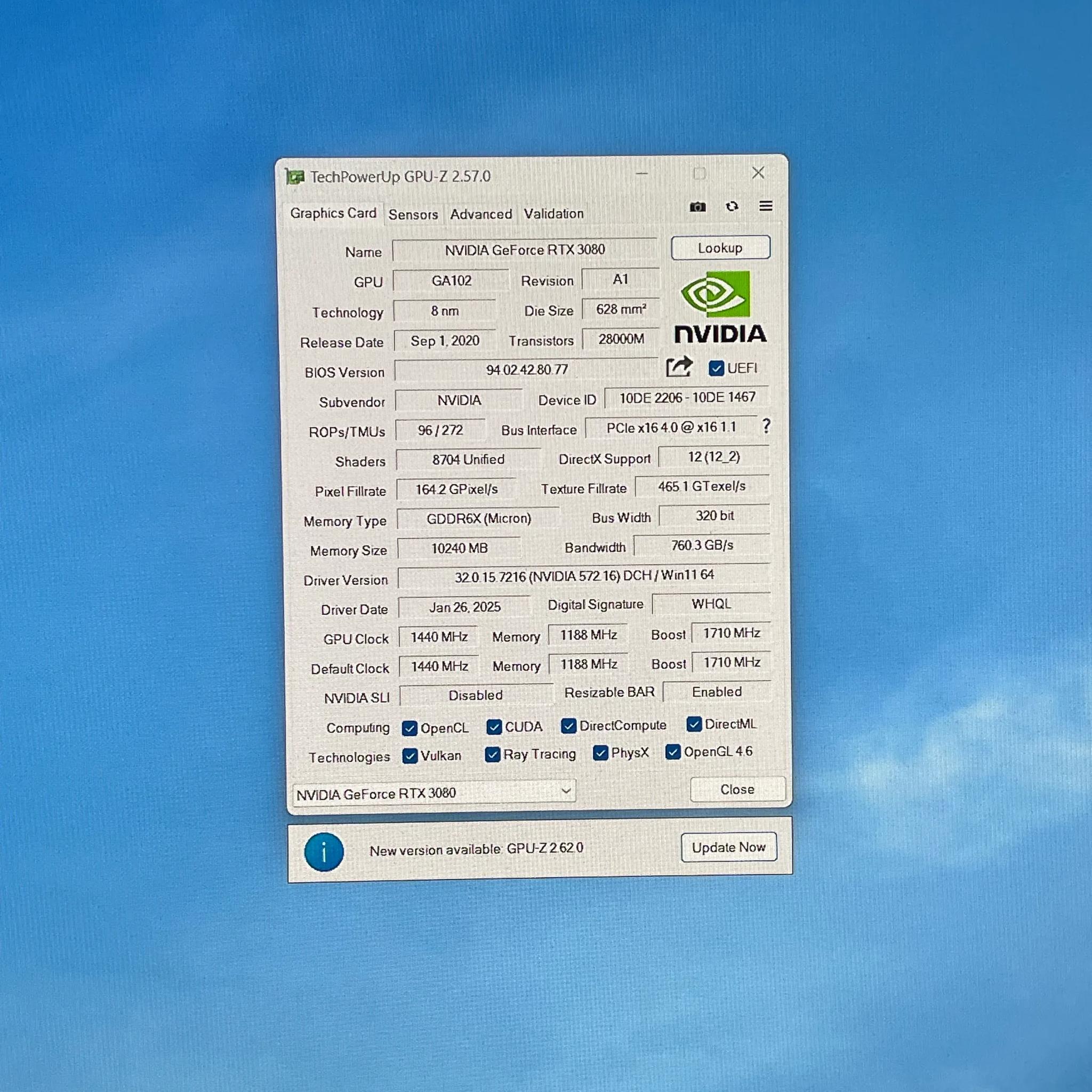 NVIDIA GeForce RTX 3080 Founder's Edition