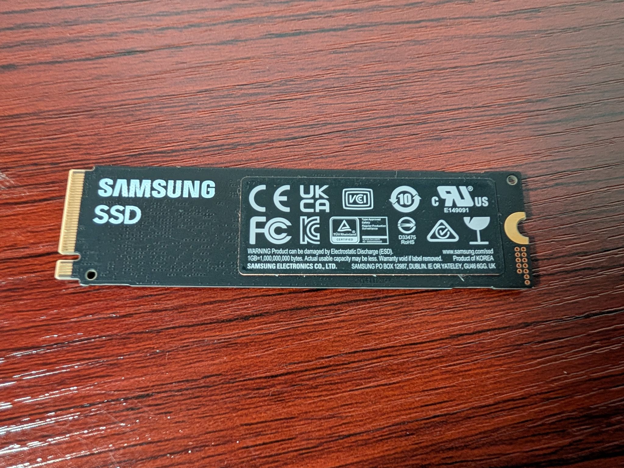 Samsung 980 Pro M.2 NVMe SSD *100% Health*