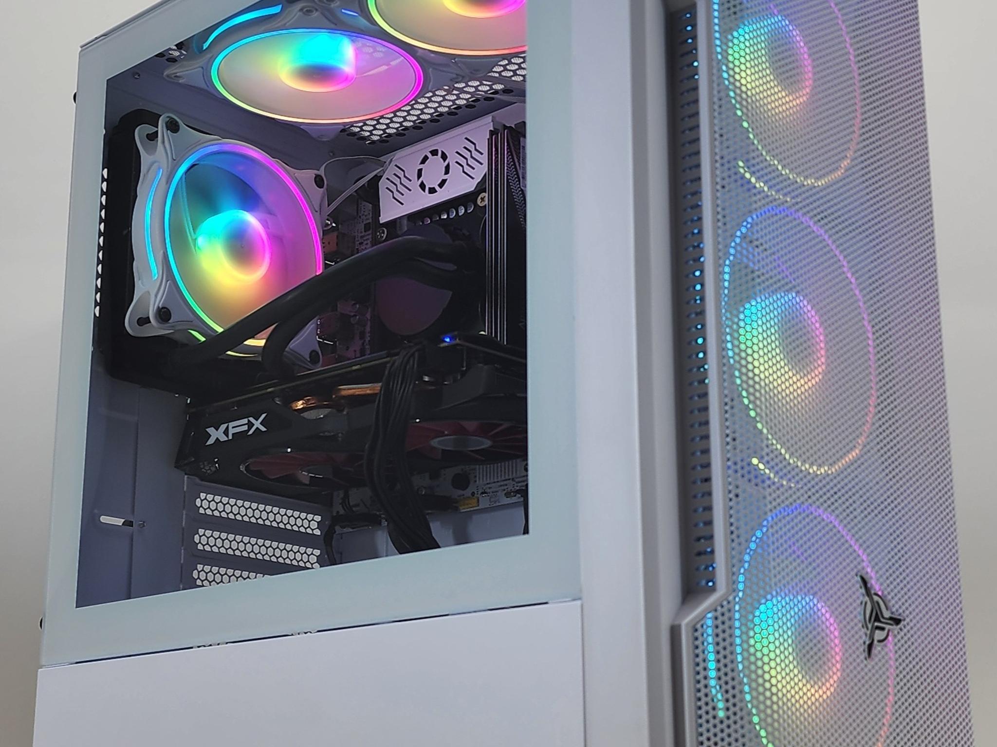 Gaming PC i7-5930K 16GB RAM 128GB SSD + 1TB HDD RX 580 8GB Windows 11 Computer