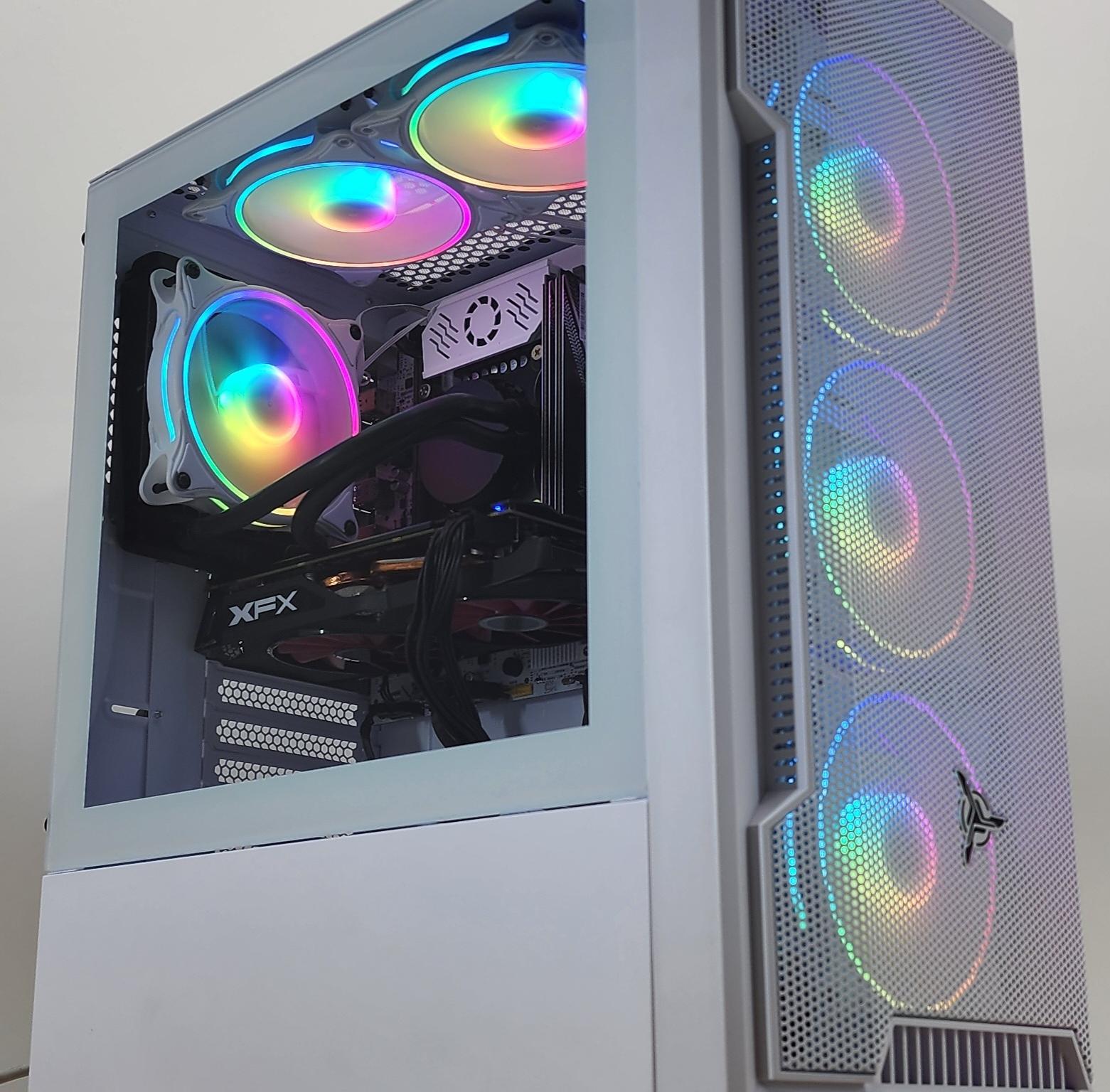Gaming PC i7-5930K 16GB RAM 128GB SSD + 1TB HDD RX 580 8GB Windows 11 Computer