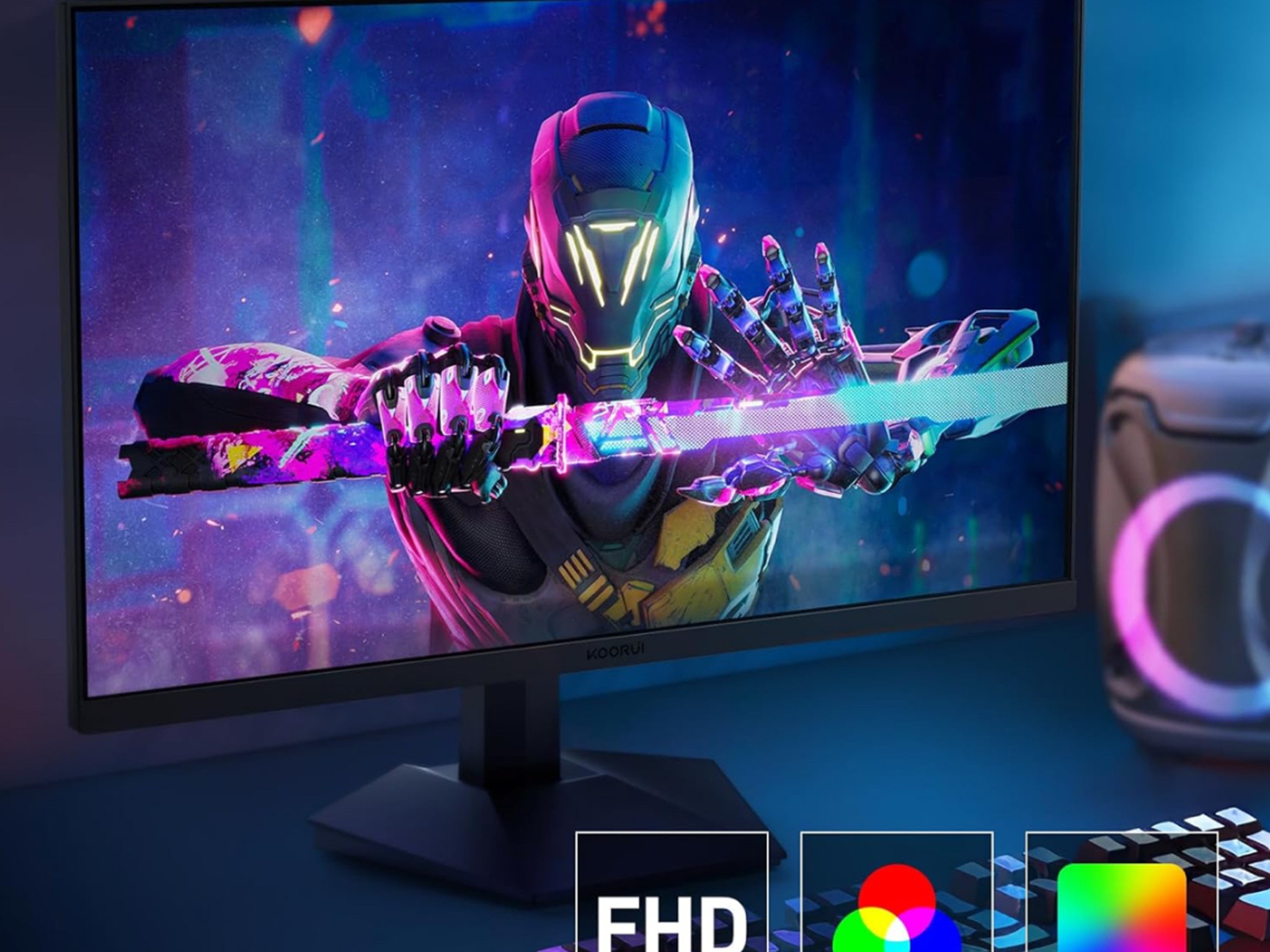KOORUI Gaming Monitor, 24" IPS Monitor, 165Hz FHD Computer Monitor,Adaptive Sync