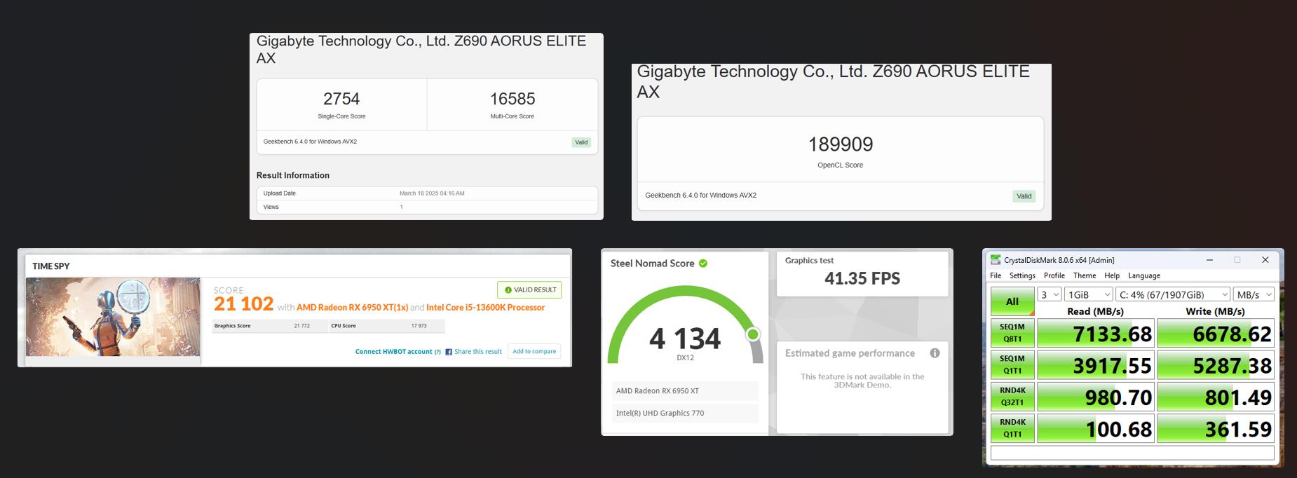 🔥 Big Mamma Jamma 🔥 i5-13600K | RX 6950 XT | 32GB DDR5 | 2TB NVMe 🔥