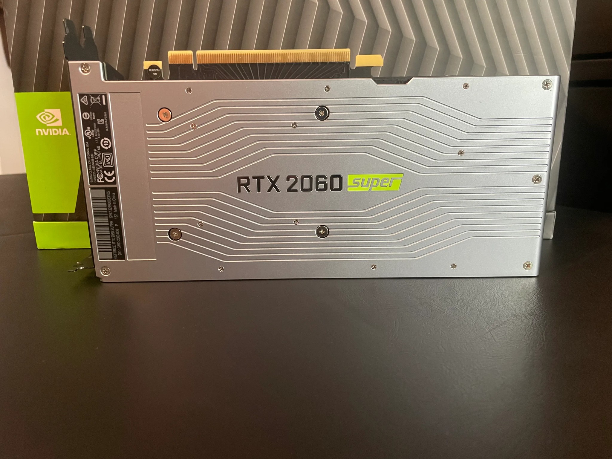 RTX 2060 SUPER Founders Edition w/Box + Manuals