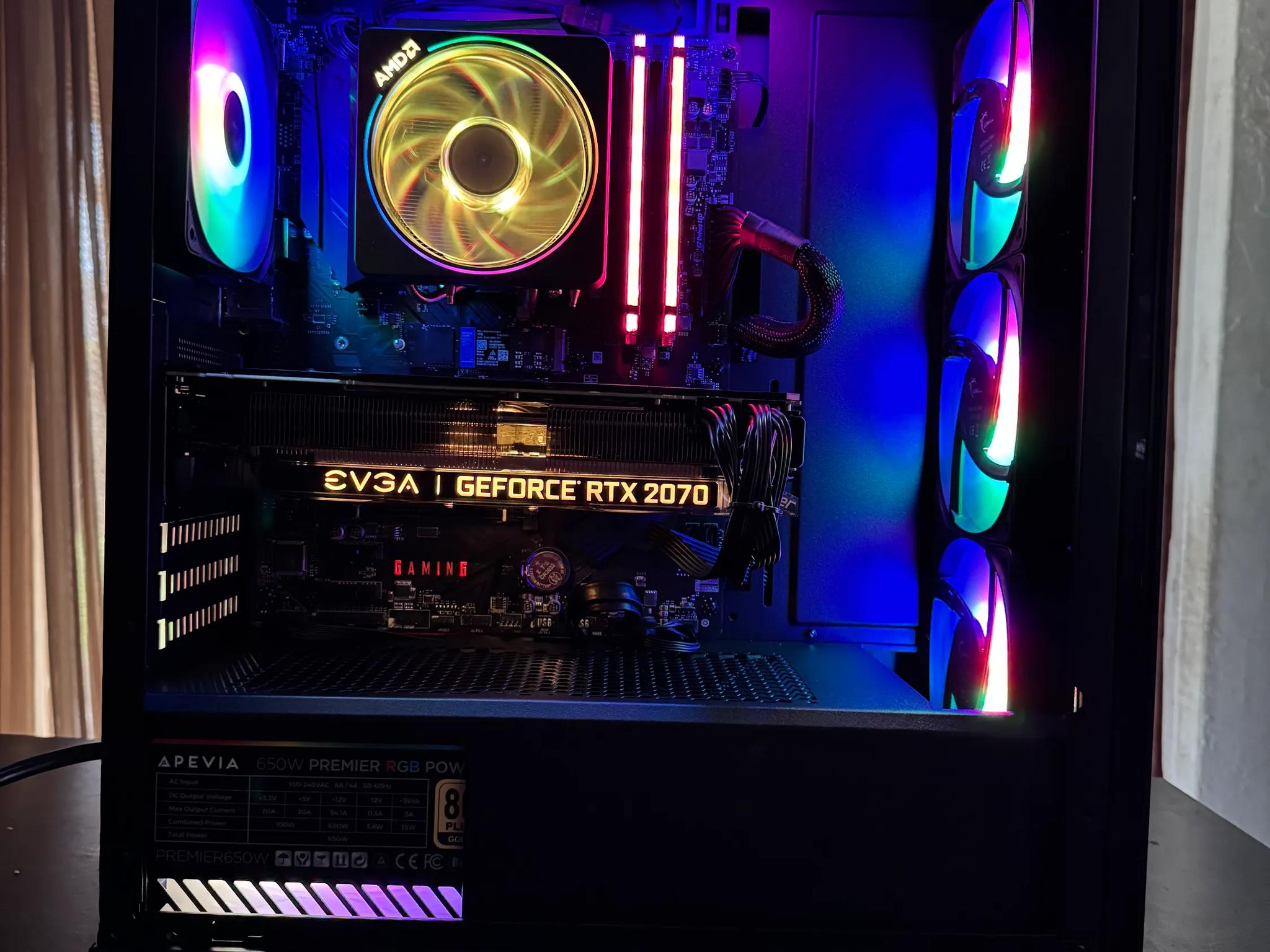 EVGA RTX 2070 super + RYZEN 7 3700x +16 GB RAM (THE PHANTOM RGB)