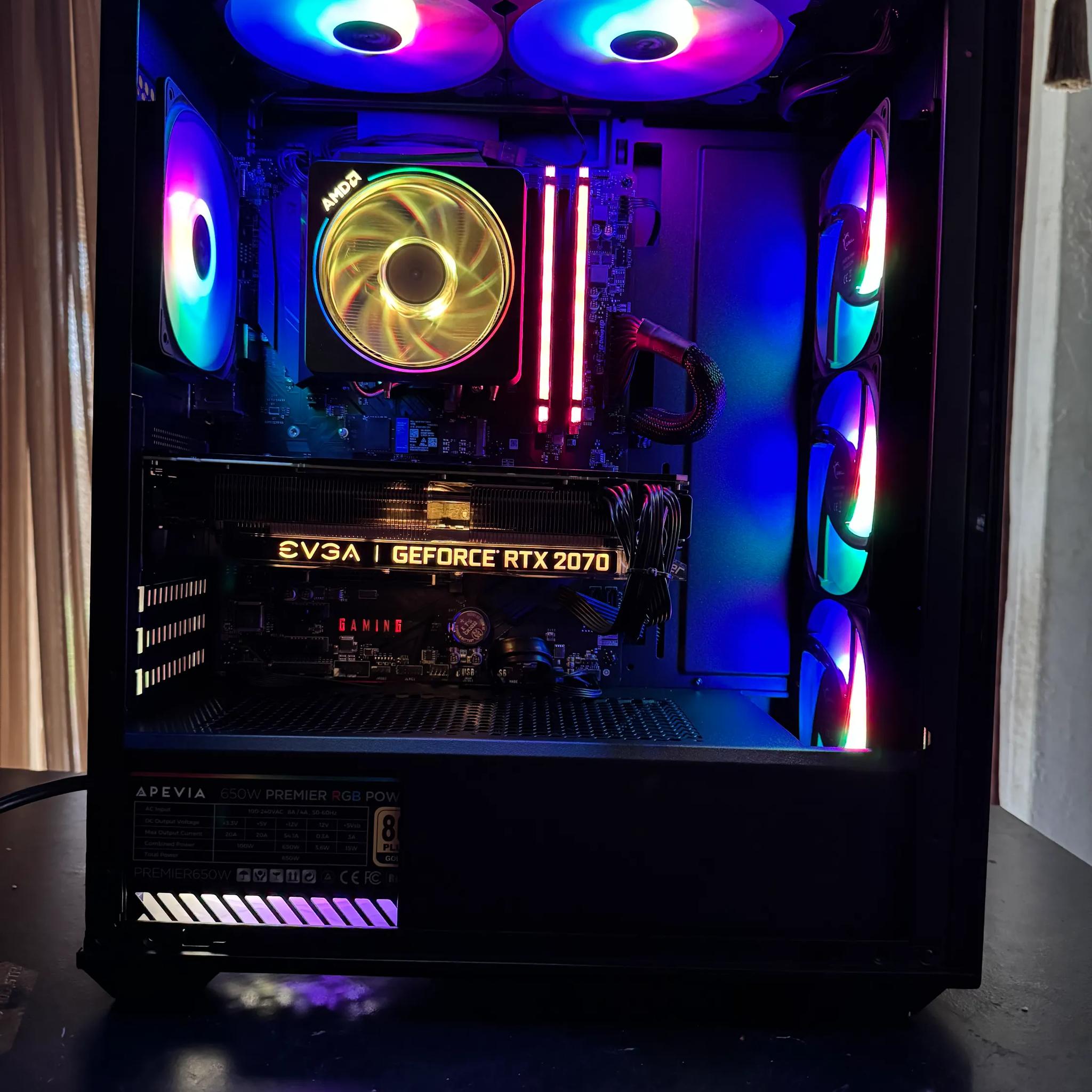EVGA RTX 2070 super + RYZEN 7 3700x +16 GB RAM (THE PHANTOM RGB)