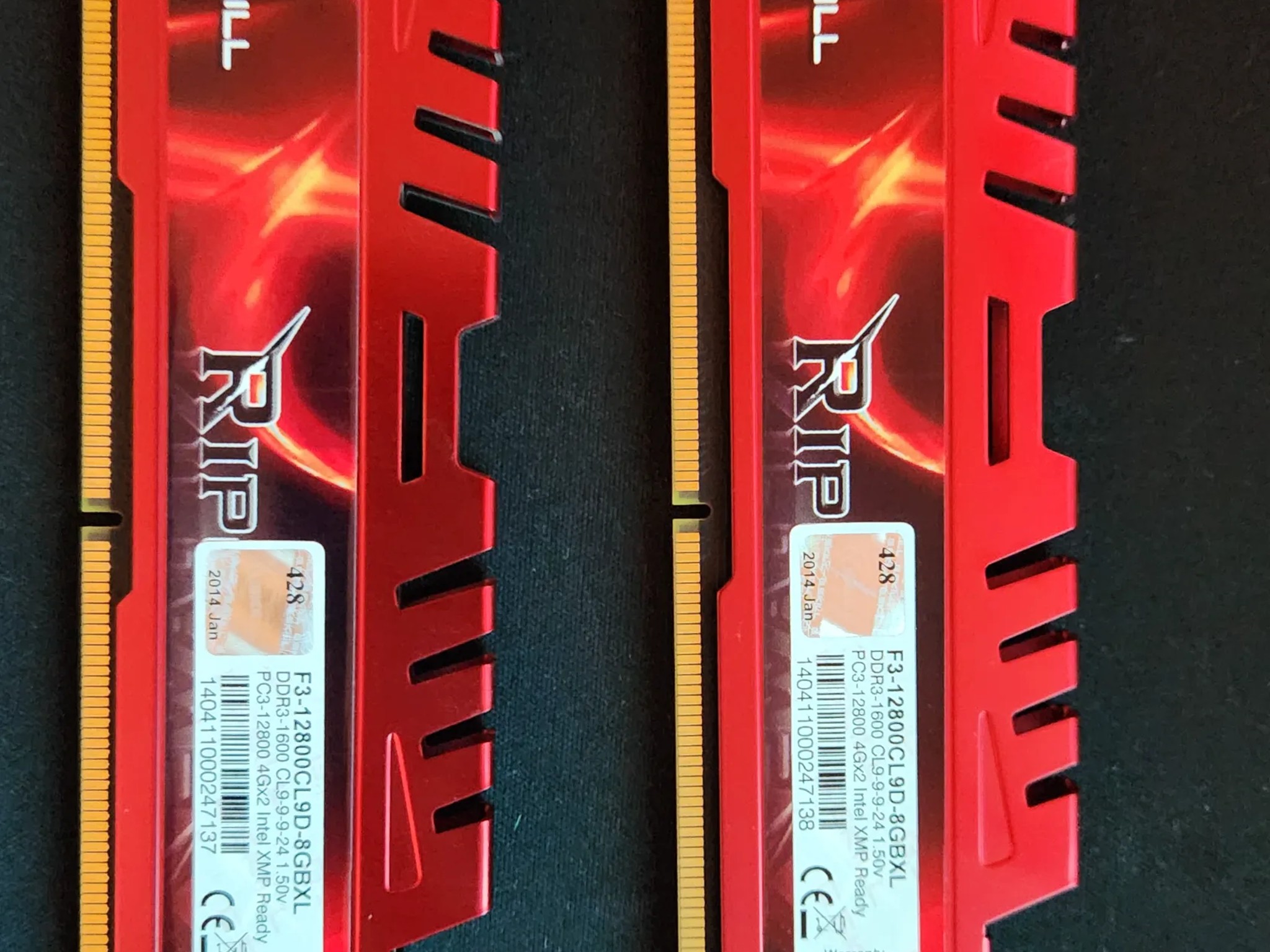 G.skill DDR3-1600 RAM 16gb 2x8